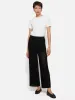 Linear Pointelle Trouser | Black sold by Jigsaw