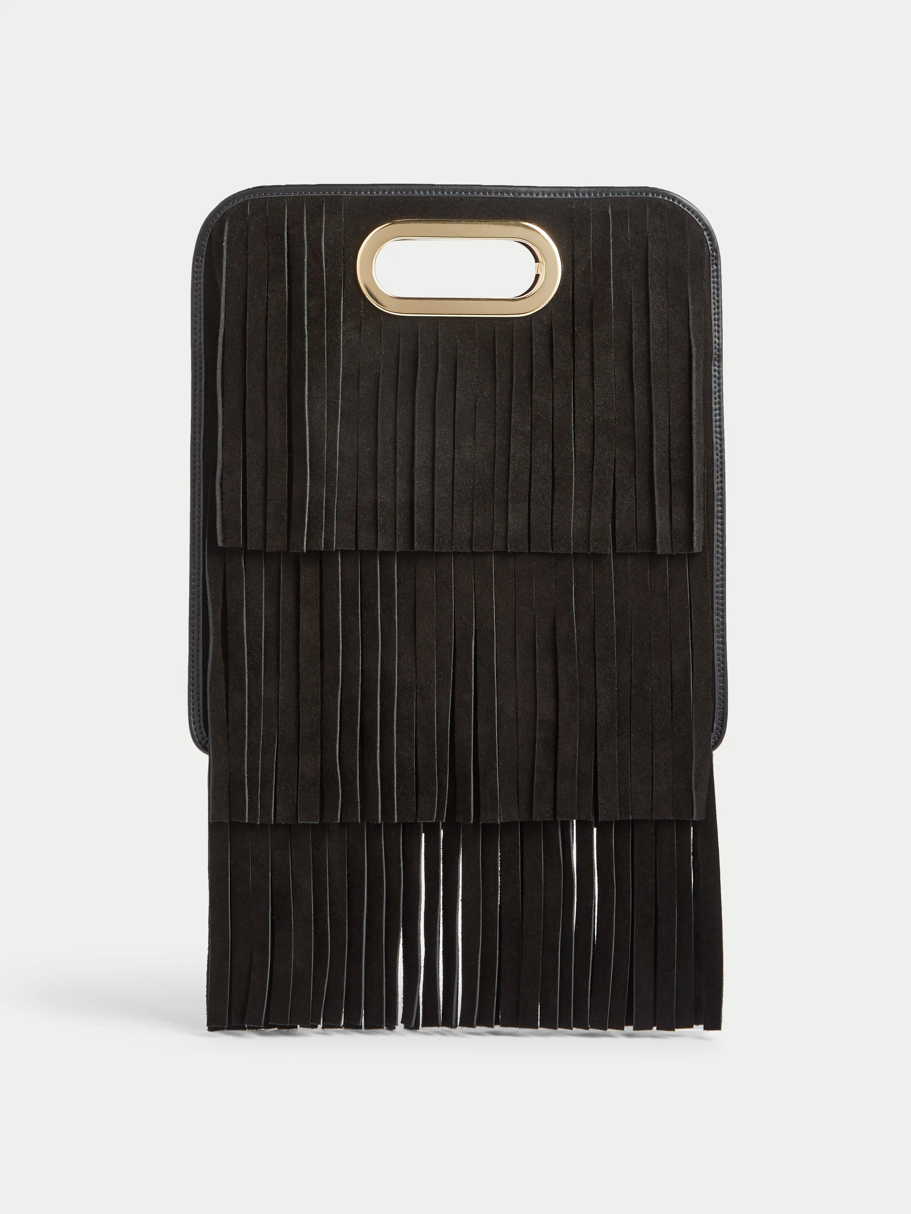 Luna Suede Fringe Bag | Black sold by Jigsaw product image thumbnail 5