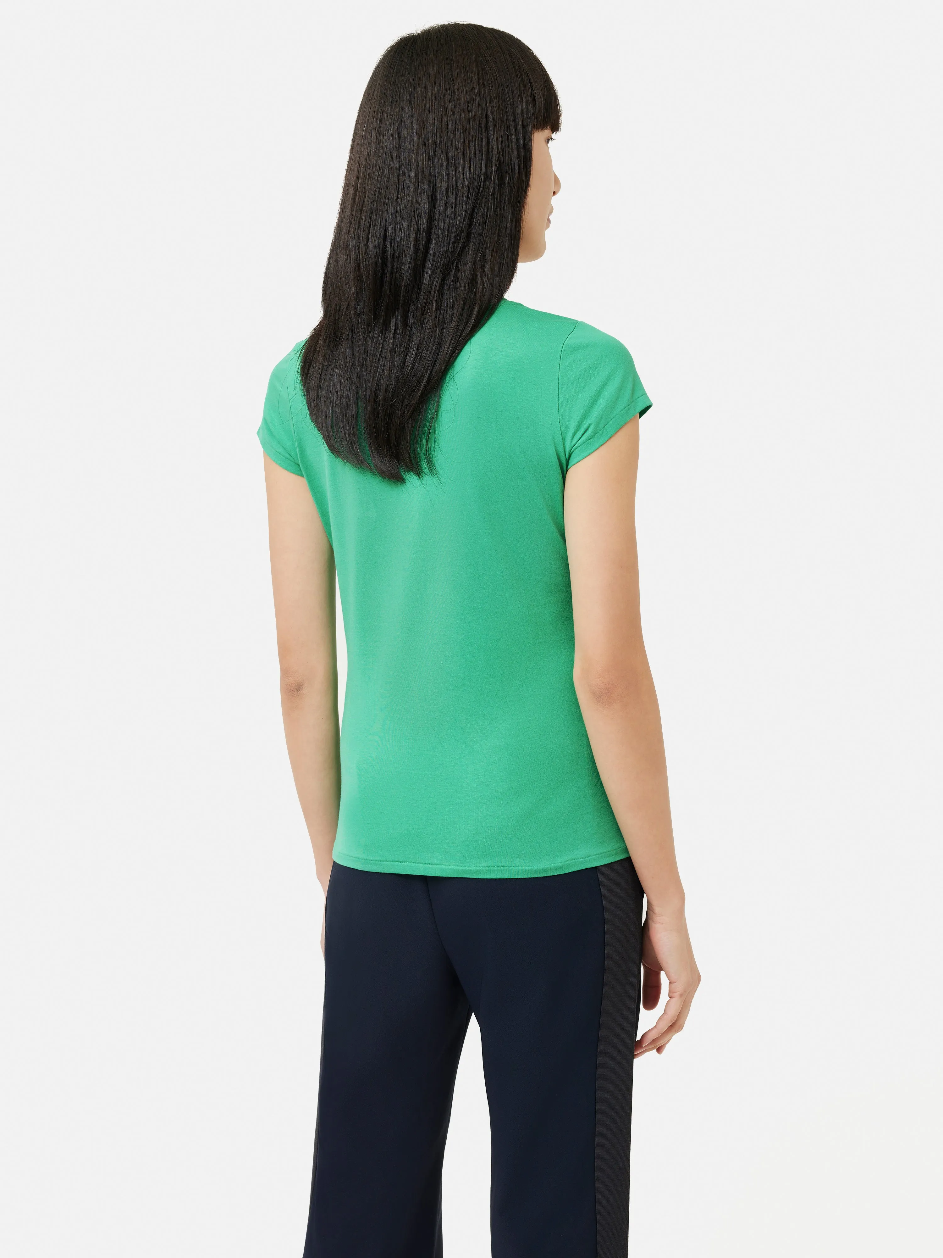 Supima Cotton Short Sleeve Tee | Modern Green sold by Jigsaw product image thumbnail 5