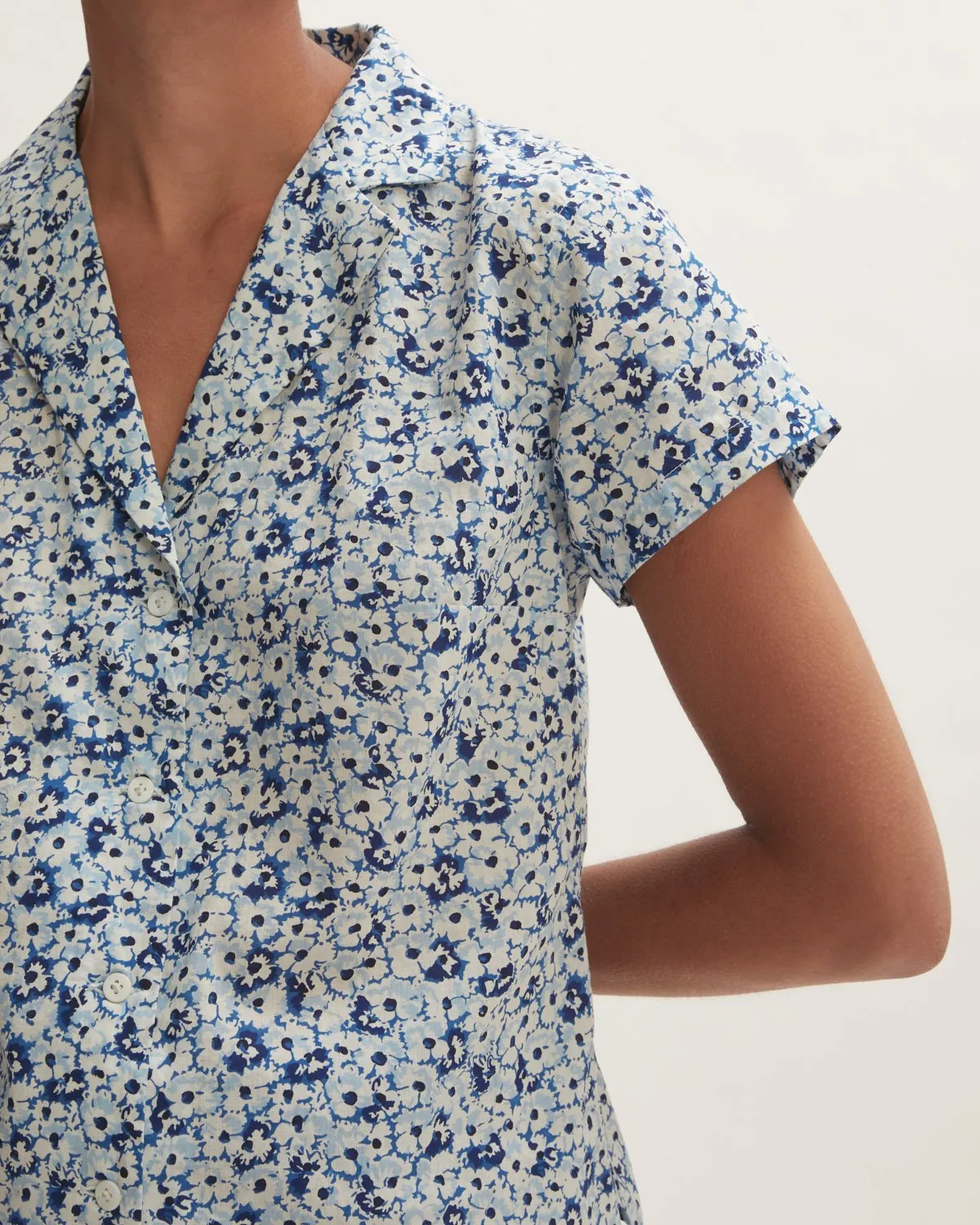 Coastal Meadow Shirt | Blue sold by Jigsaw product image thumbnail 3