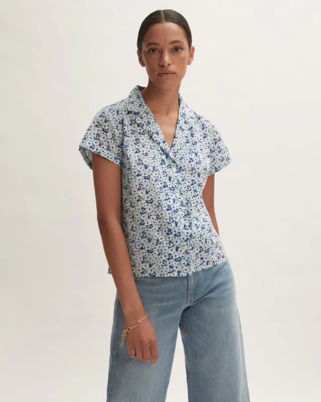 Coastal Meadow Shirt | Blue sold by Jigsaw
