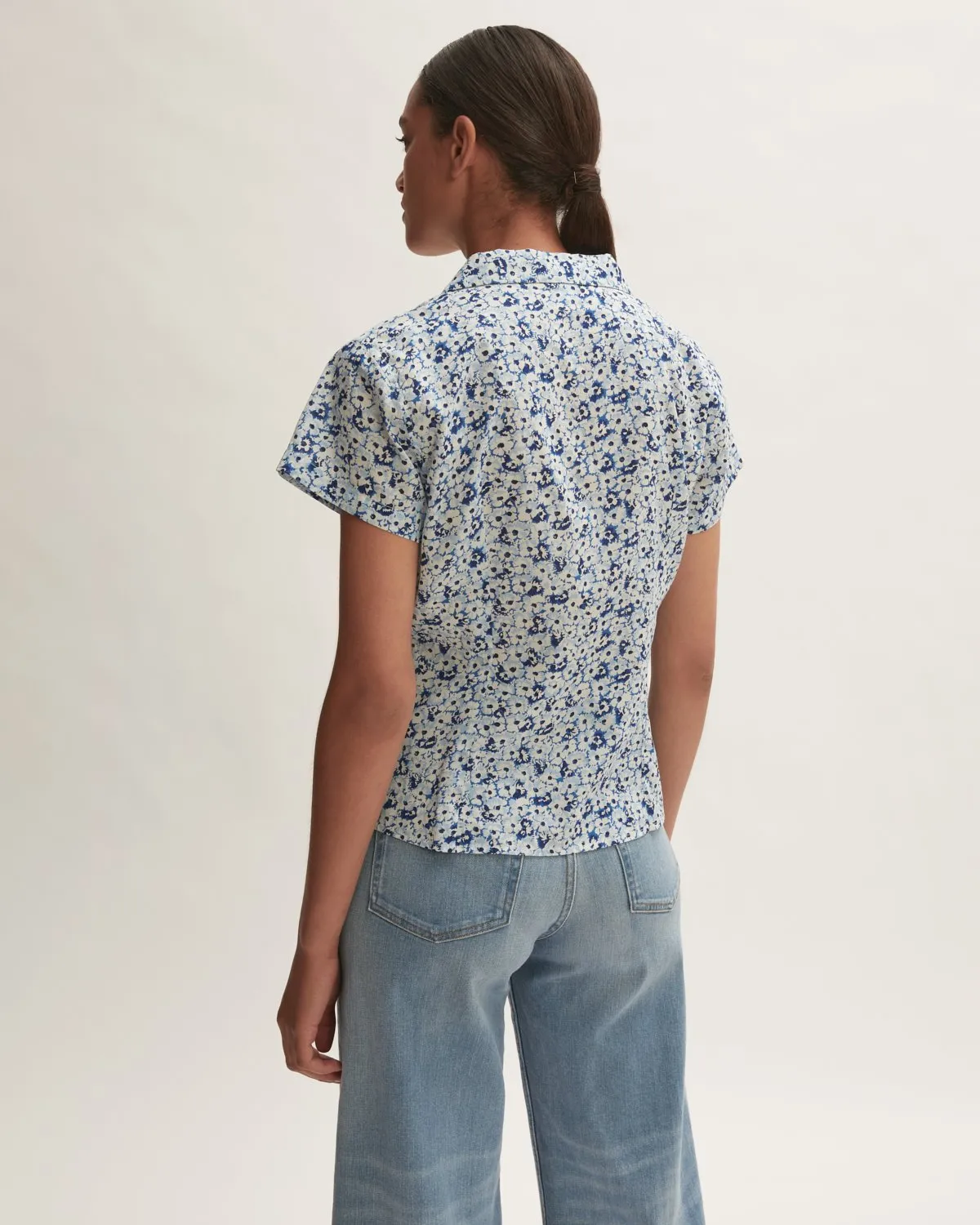 Coastal Meadow Shirt | Blue sold by Jigsaw product image thumbnail 4