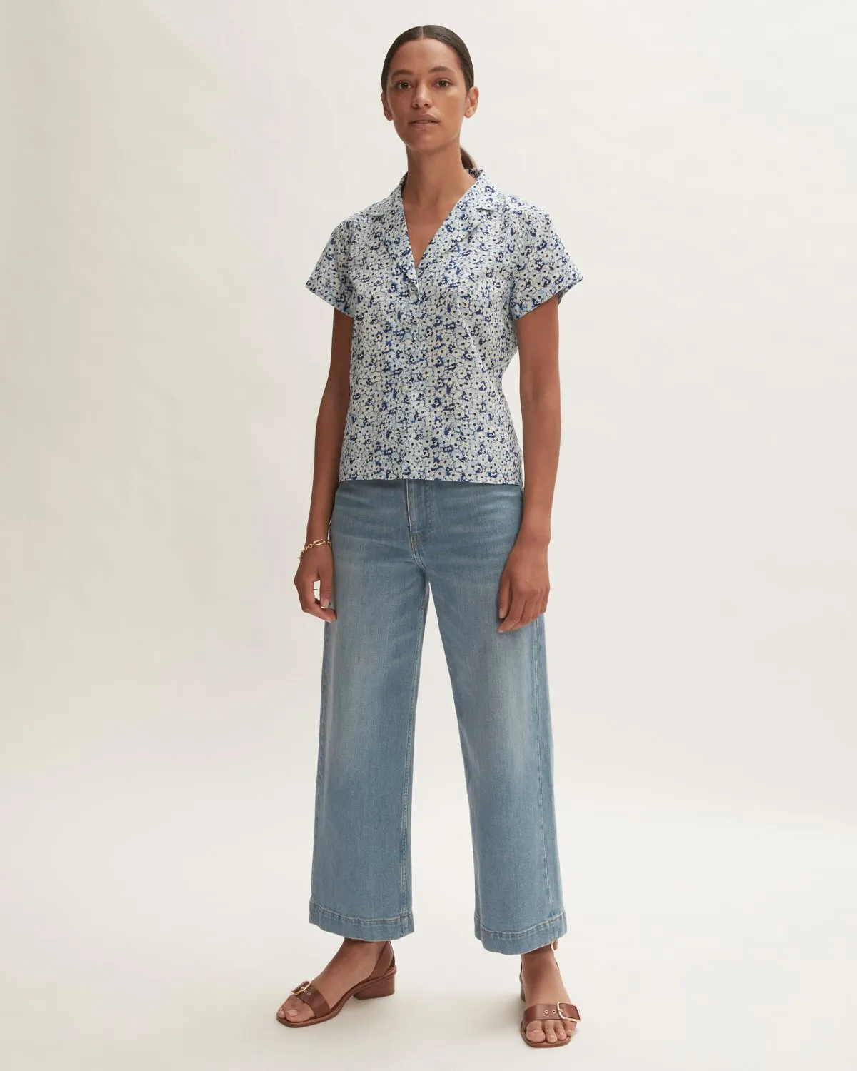 Coastal Meadow Shirt | Blue sold by Jigsaw product image thumbnail 2