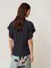 Silk Drape Sleeve Top | Navy sold by Jigsaw