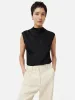 Satin Cowl Neck Top | Black sold by Jigsaw