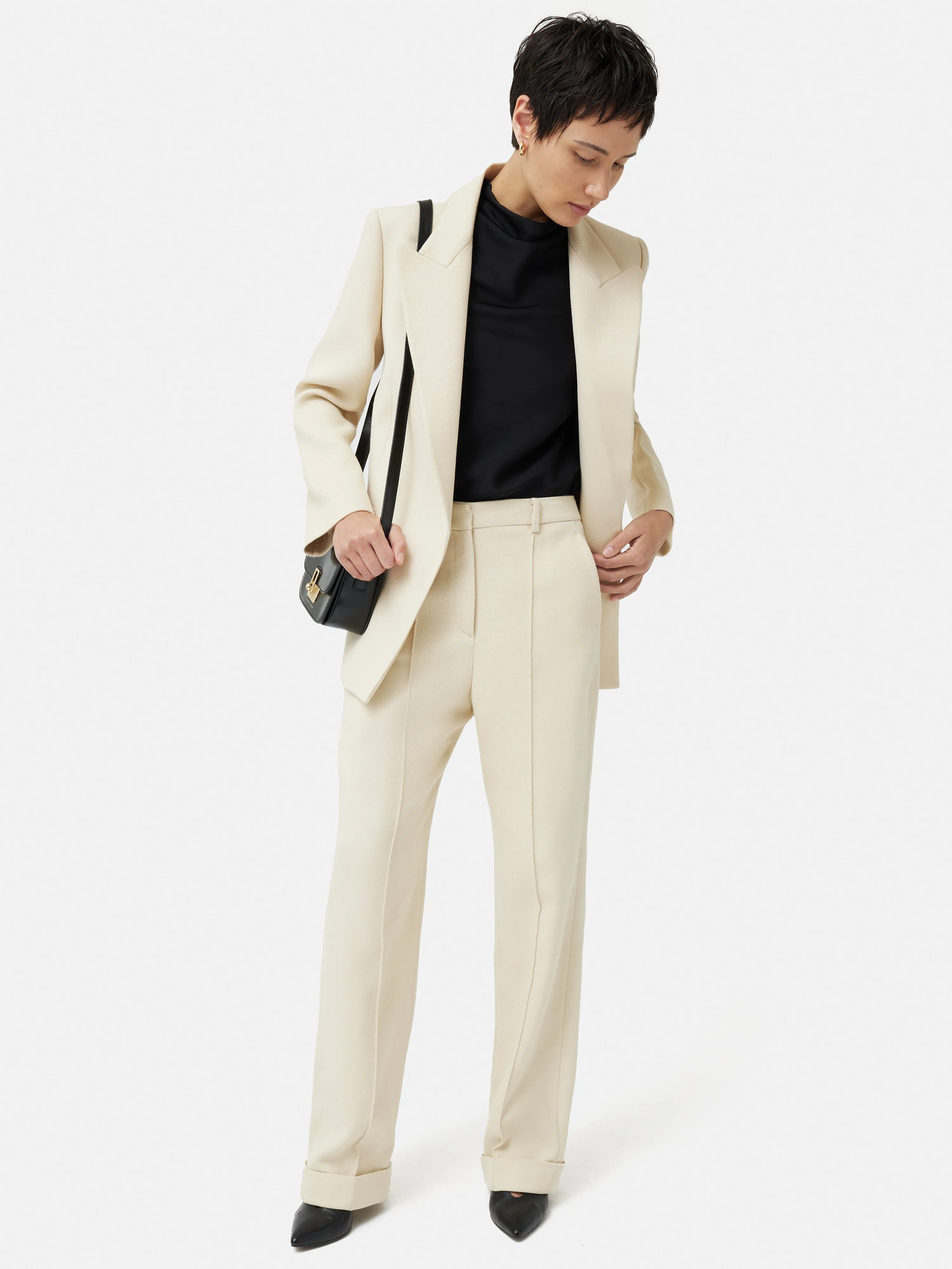 Satin Cowl Neck Top | Black sold by Jigsaw product image thumbnail 3