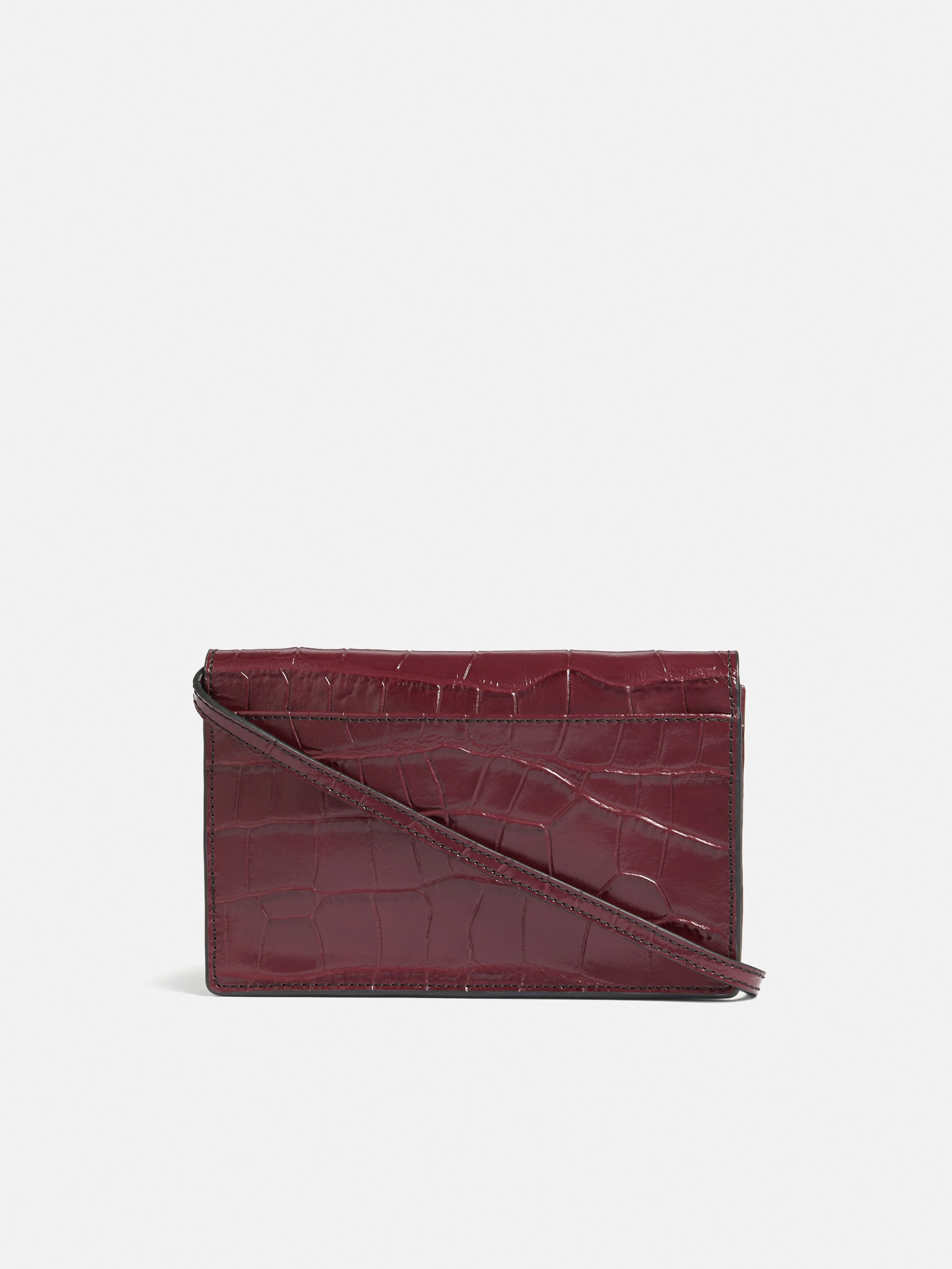 Katie Mini Croc Leather Bag | Red sold by Jigsaw product image thumbnail 3