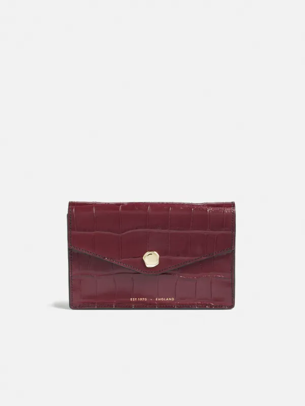 Katie Mini Croc Leather Bag | Red sold by Jigsaw
