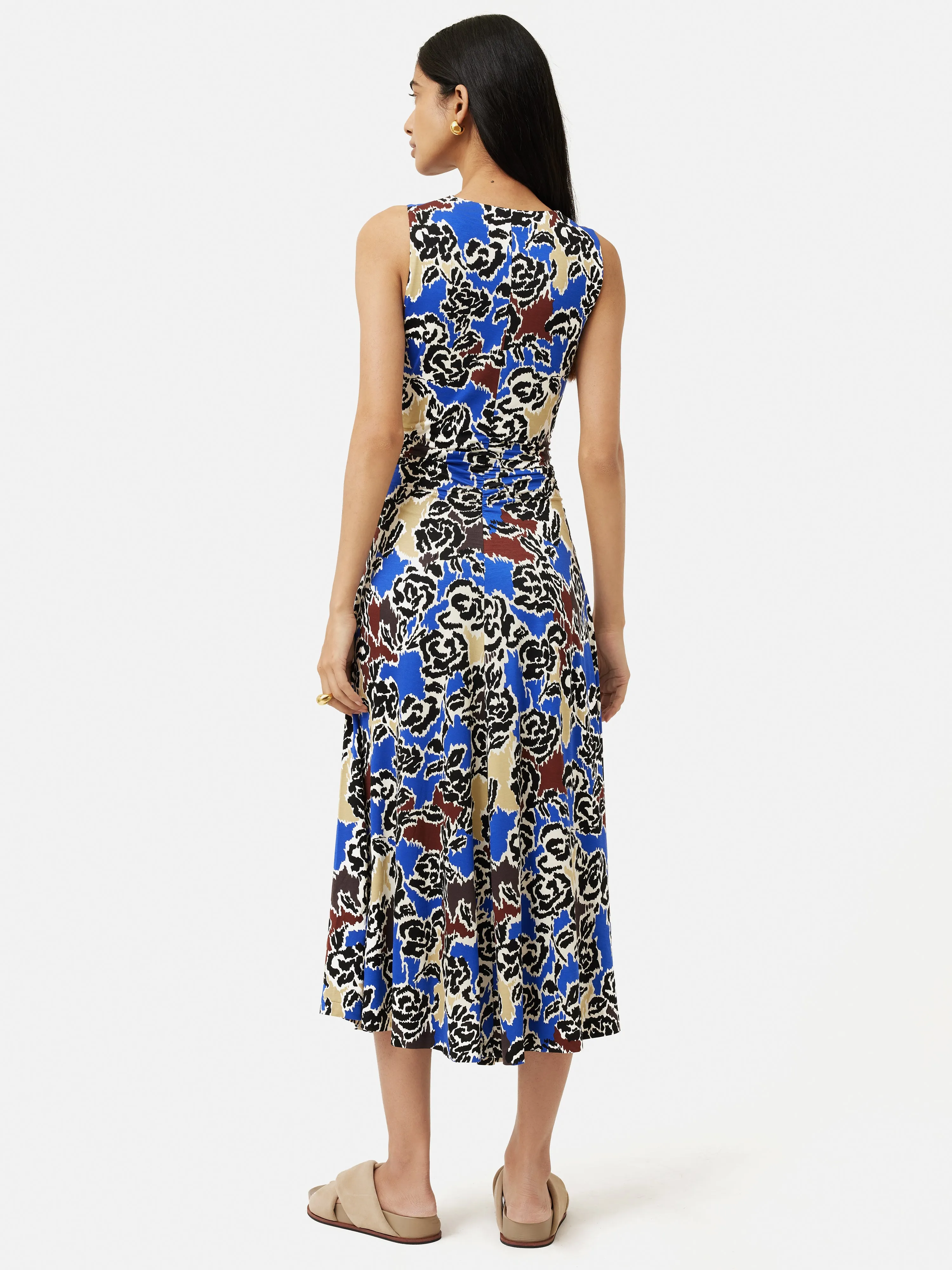 Brushed Rose Jersey Dress | Blue sold by Jigsaw product image thumbnail 4