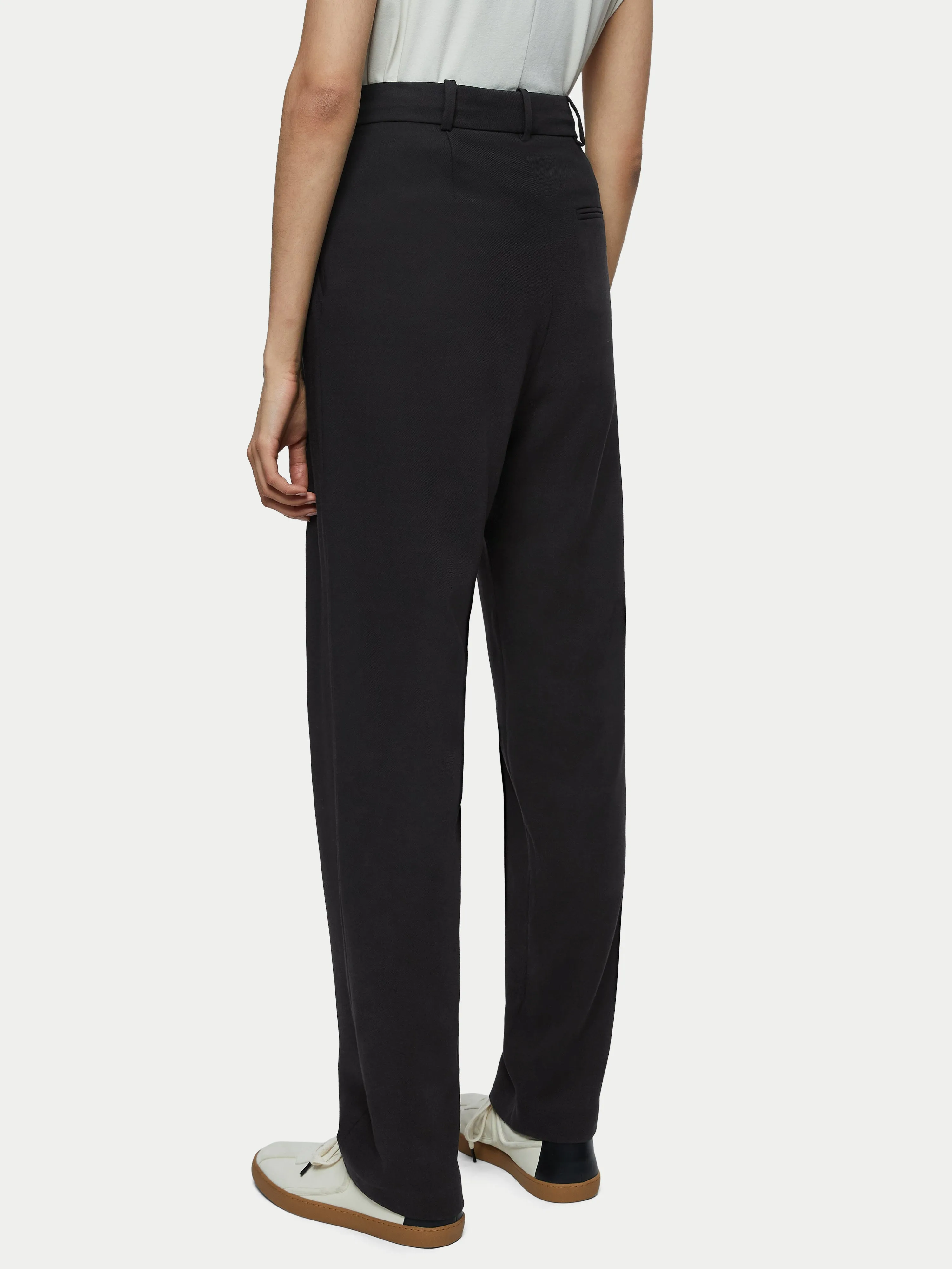 Fluid Twill Logan Trouser | Black sold by Jigsaw product image thumbnail 4