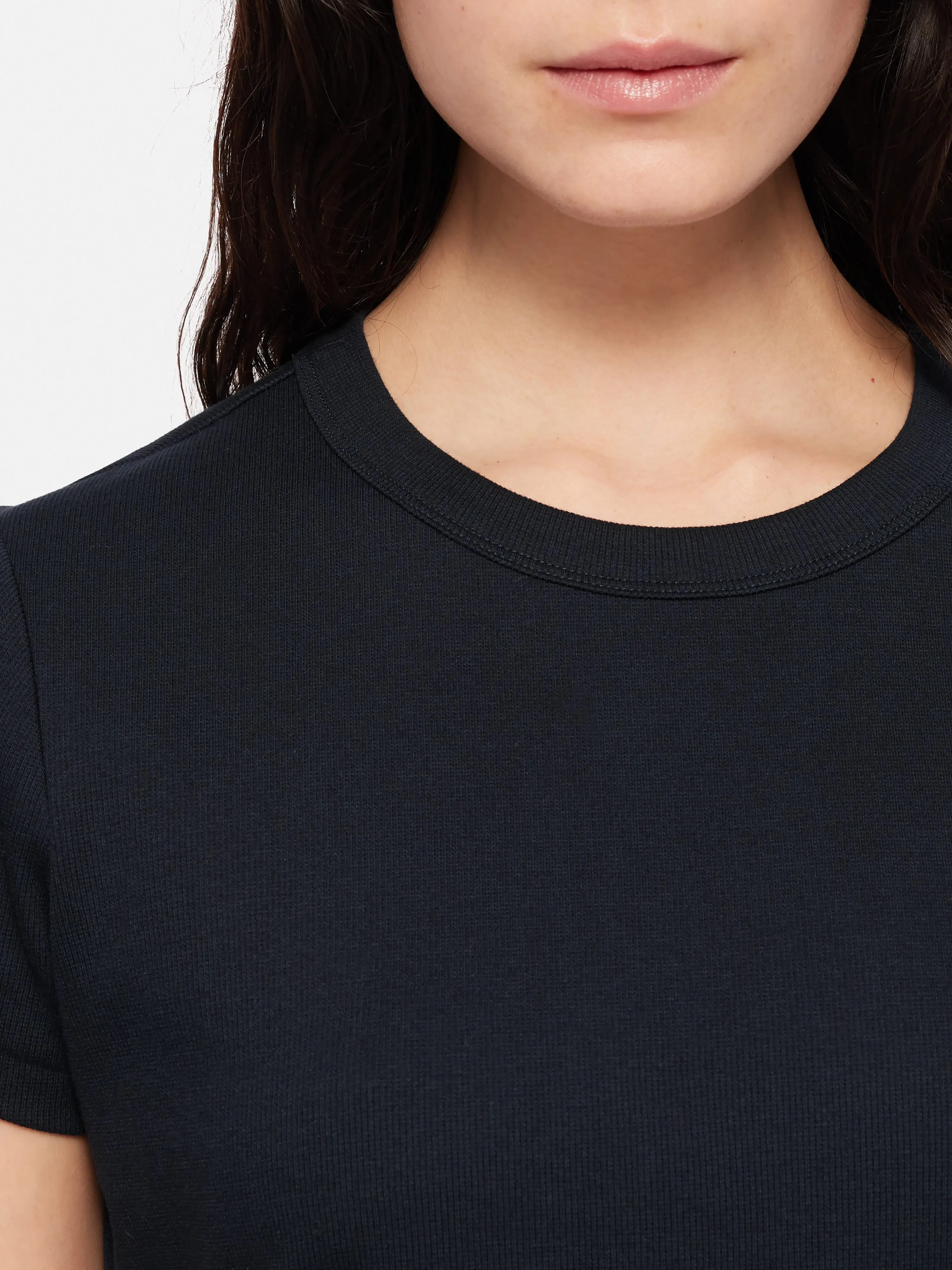 Fine Cotton Tee | Navy sold by Jigsaw product image thumbnail 2