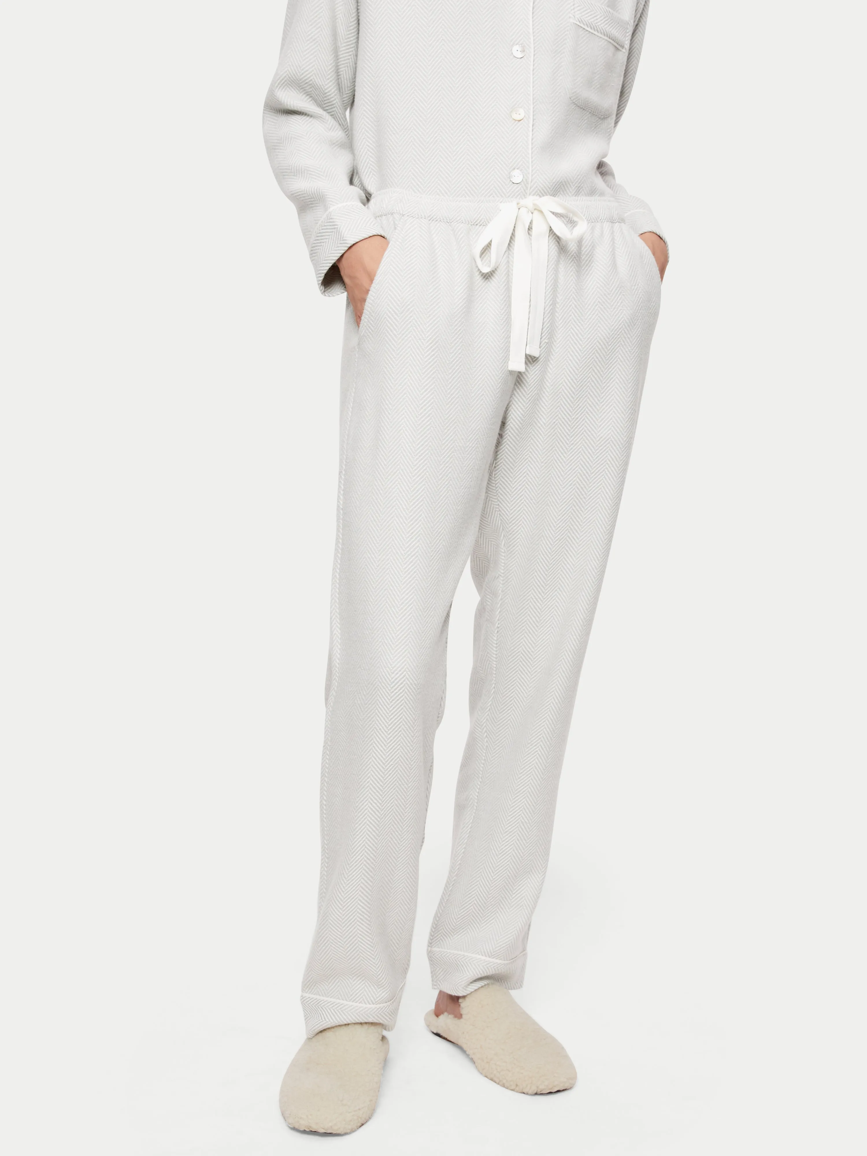 Herringbone Pyjamas | Grey sold by Jigsaw product image thumbnail 4