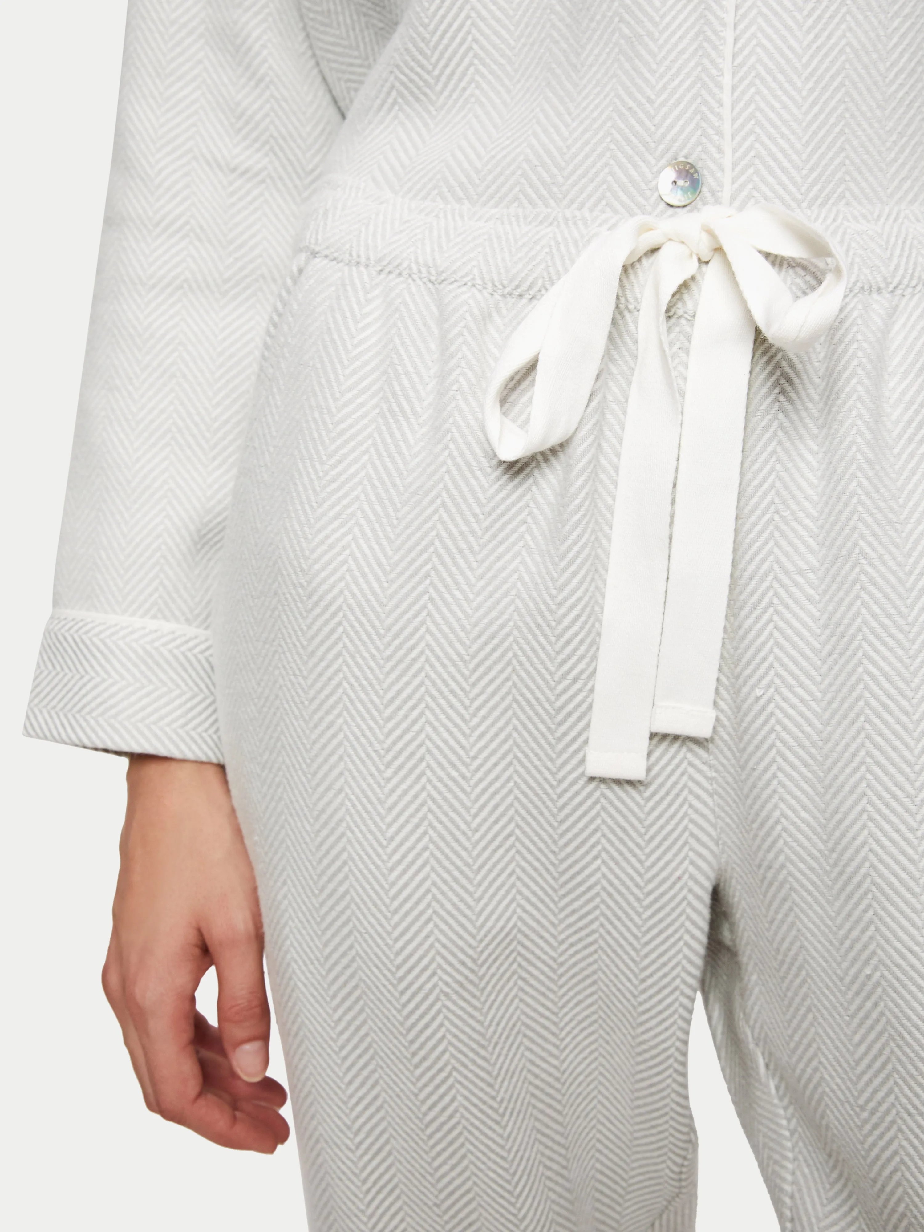 Herringbone Pyjamas | Grey sold by Jigsaw product image thumbnail 2