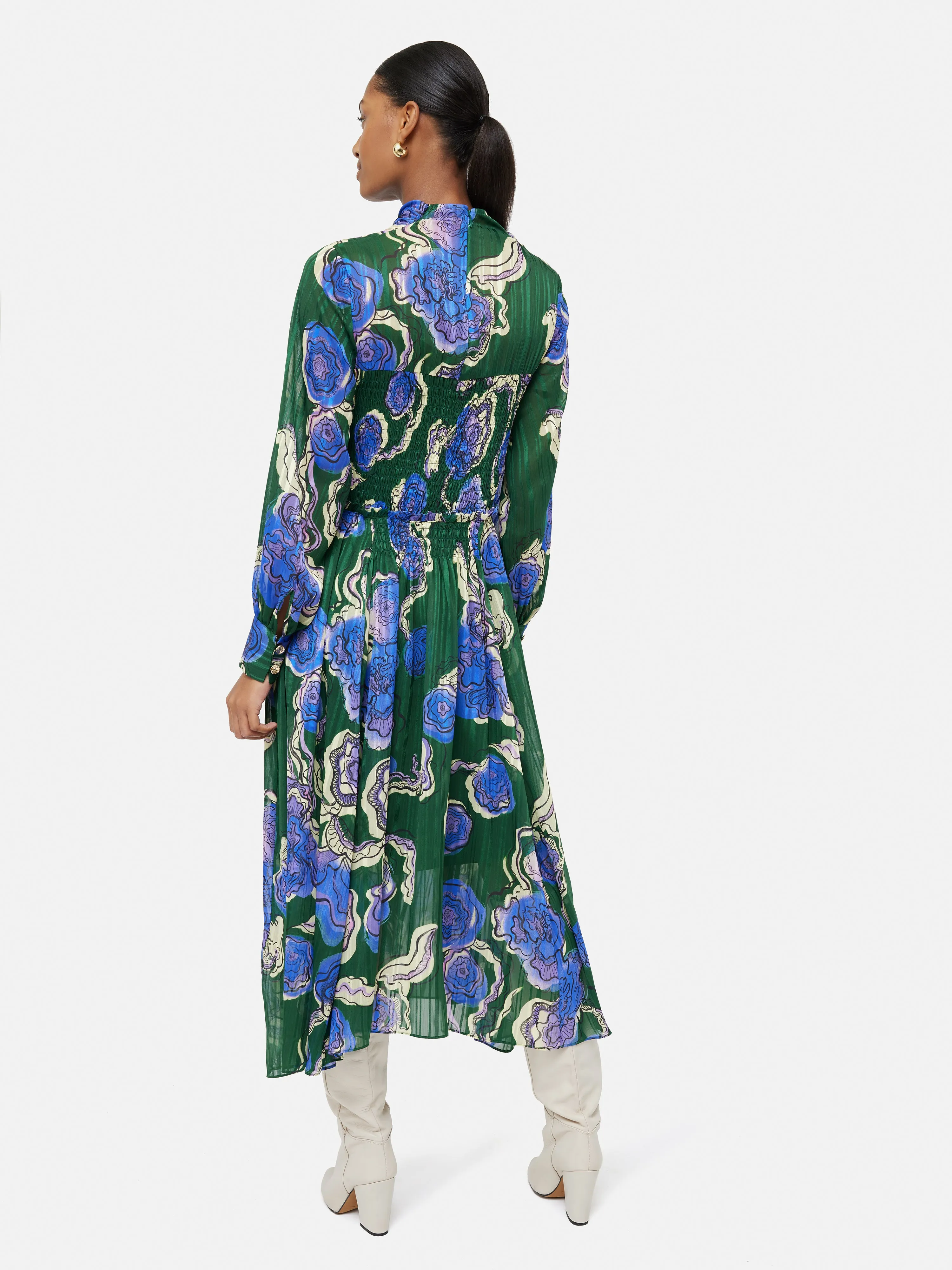 Sharan Ranshi Maxi Dress | Green sold by Jigsaw product image thumbnail 5