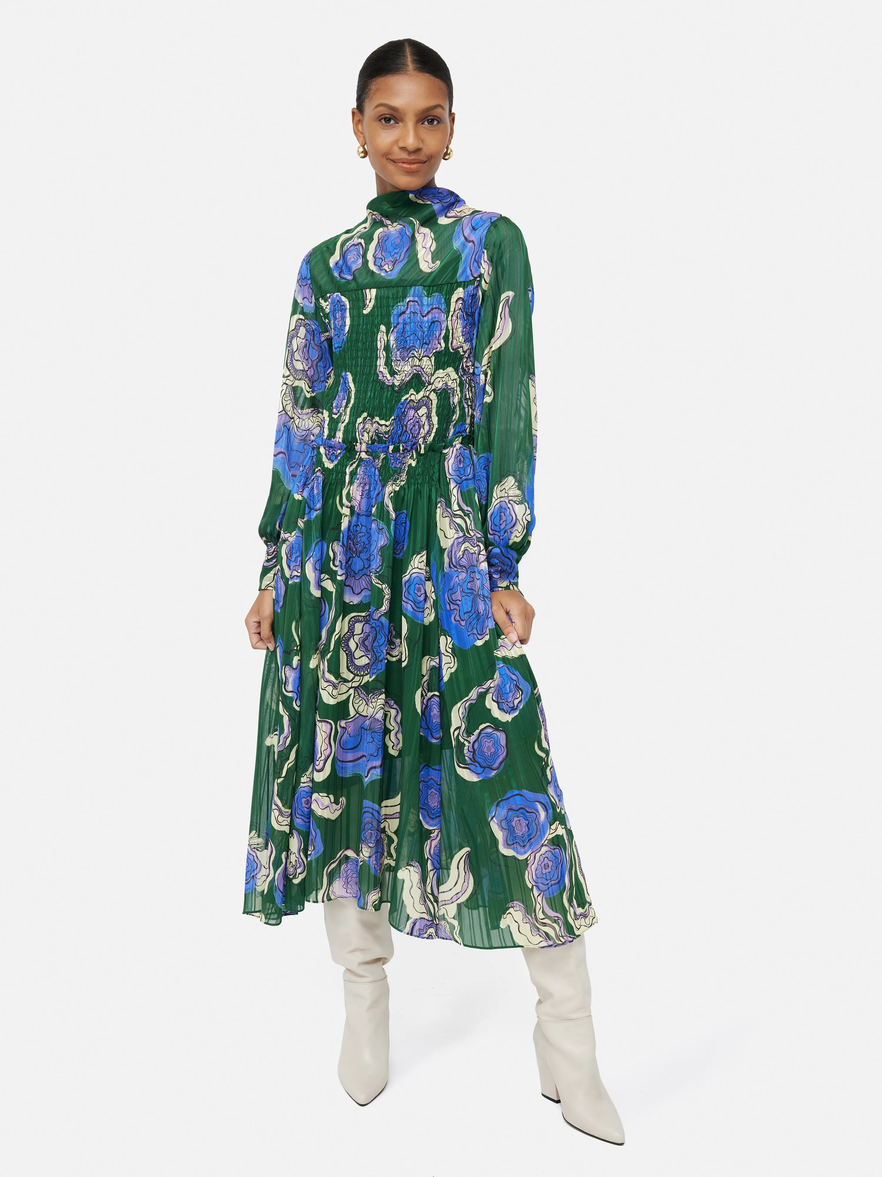 Sharan Ranshi Maxi Dress | Green sold by Jigsaw