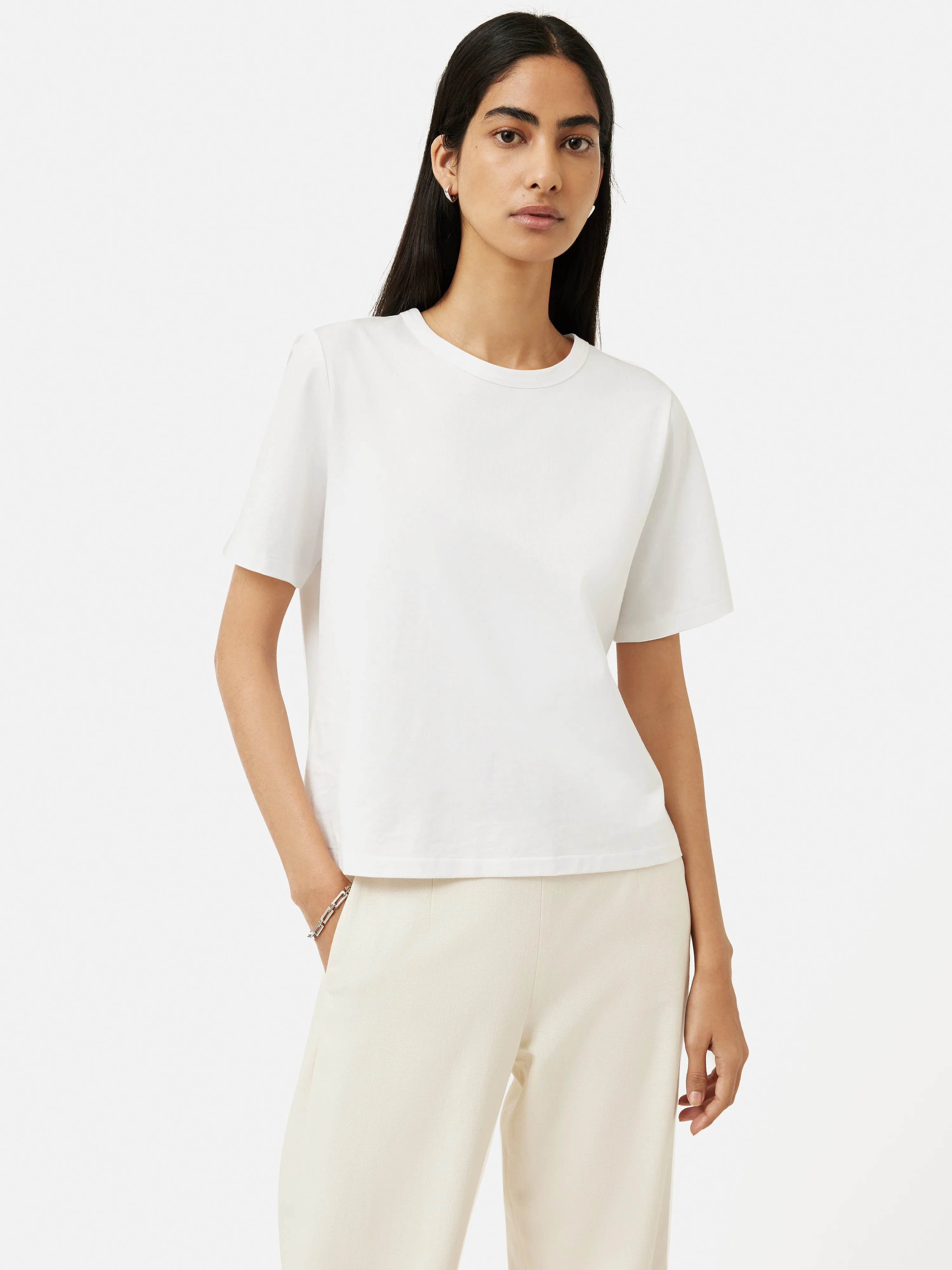 Heavy Cotton T-shirt | White sold by Jigsaw product image thumbnail 3
