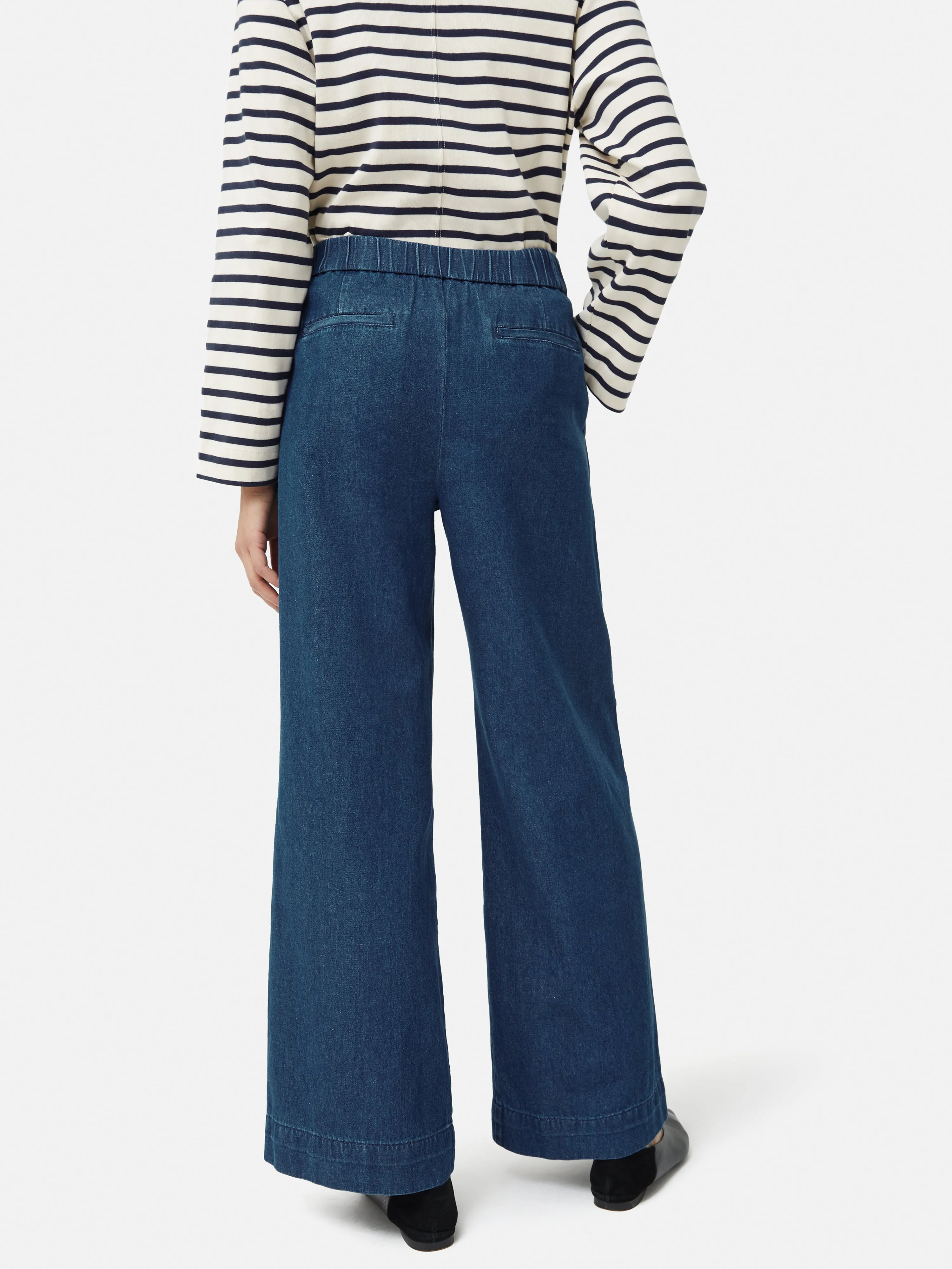 Denim Relaxed Trouser | Indigo sold by Jigsaw product image thumbnail 5
