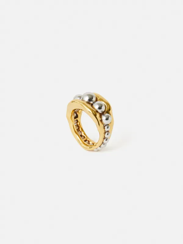 Molten Bead Ring | Multi sold by Jigsaw