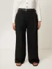 Kemp Wide Leg Japanese Wool Trouser | Black sold by Jigsaw