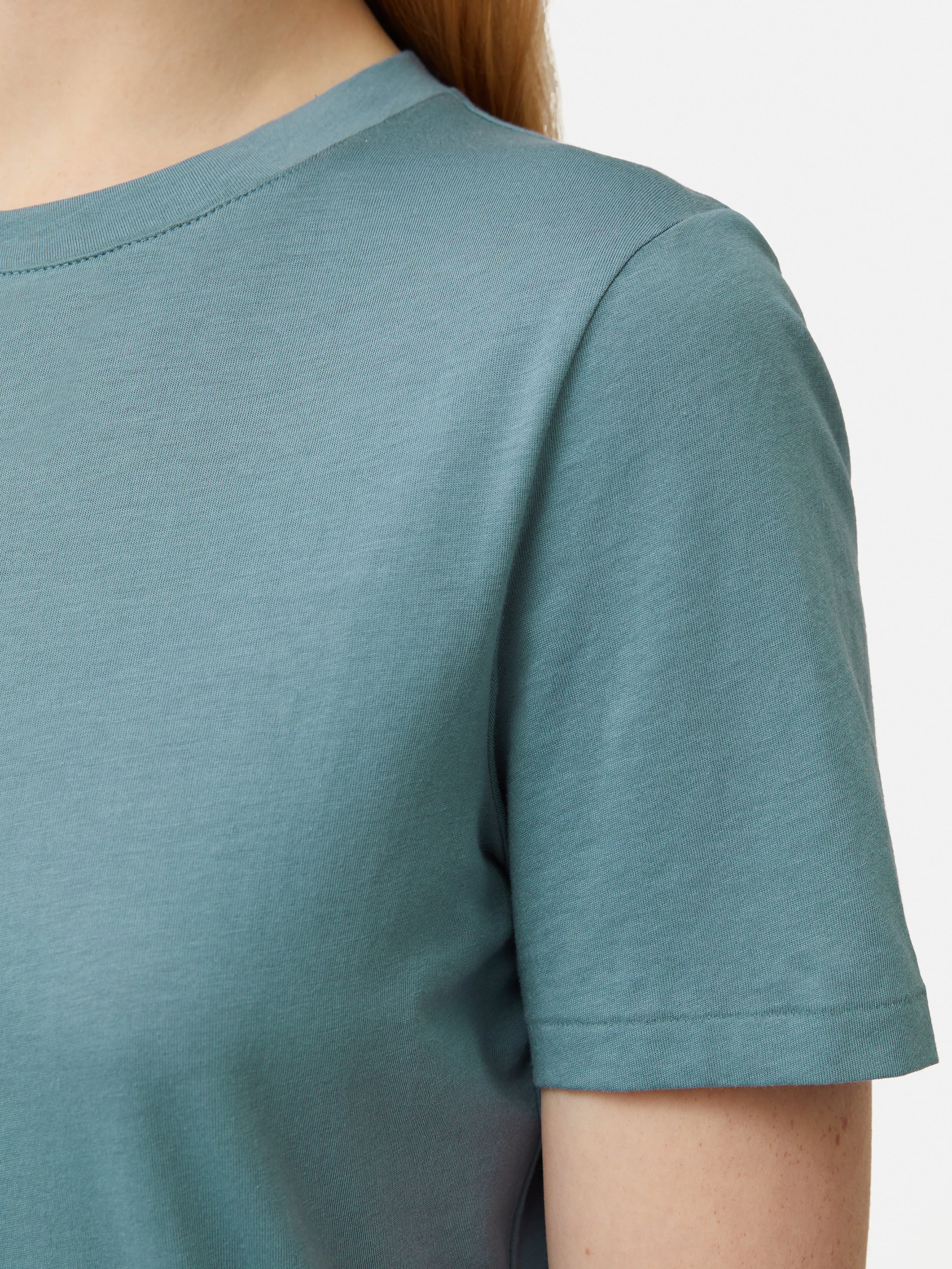 Supima Cotton Crew Neck Tee | Blue sold by Jigsaw product image thumbnail 4