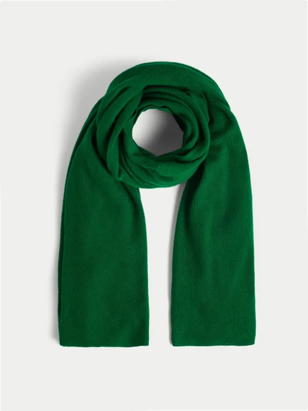Miller Wool Cashmere Blend Scarf | Green sold by Jigsaw