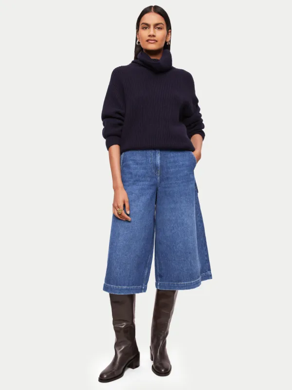 Denim Culotte | Vintage Mid Blue sold by Jigsaw