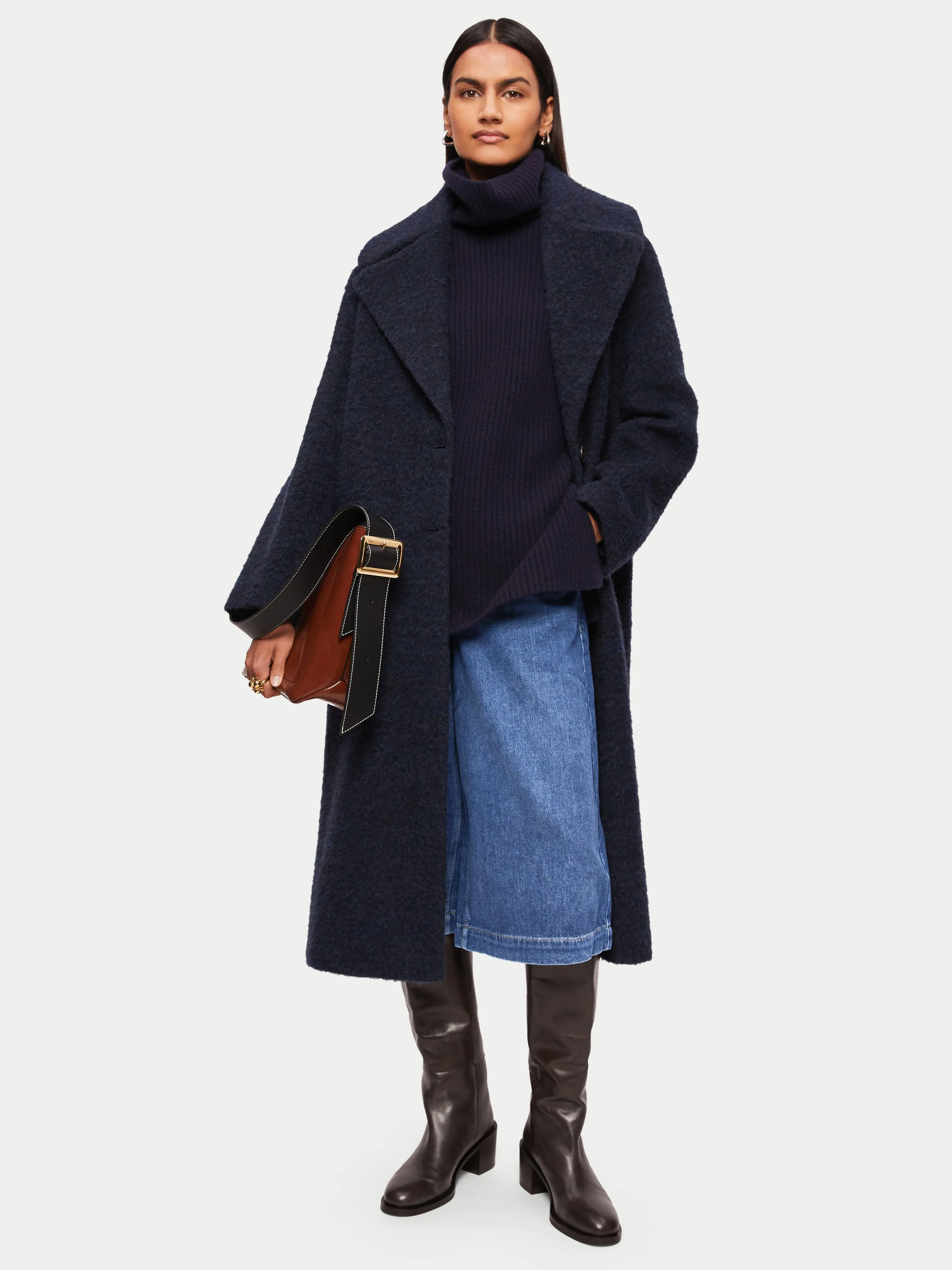 Denim Culotte | Vintage Mid Blue sold by Jigsaw product image thumbnail 4