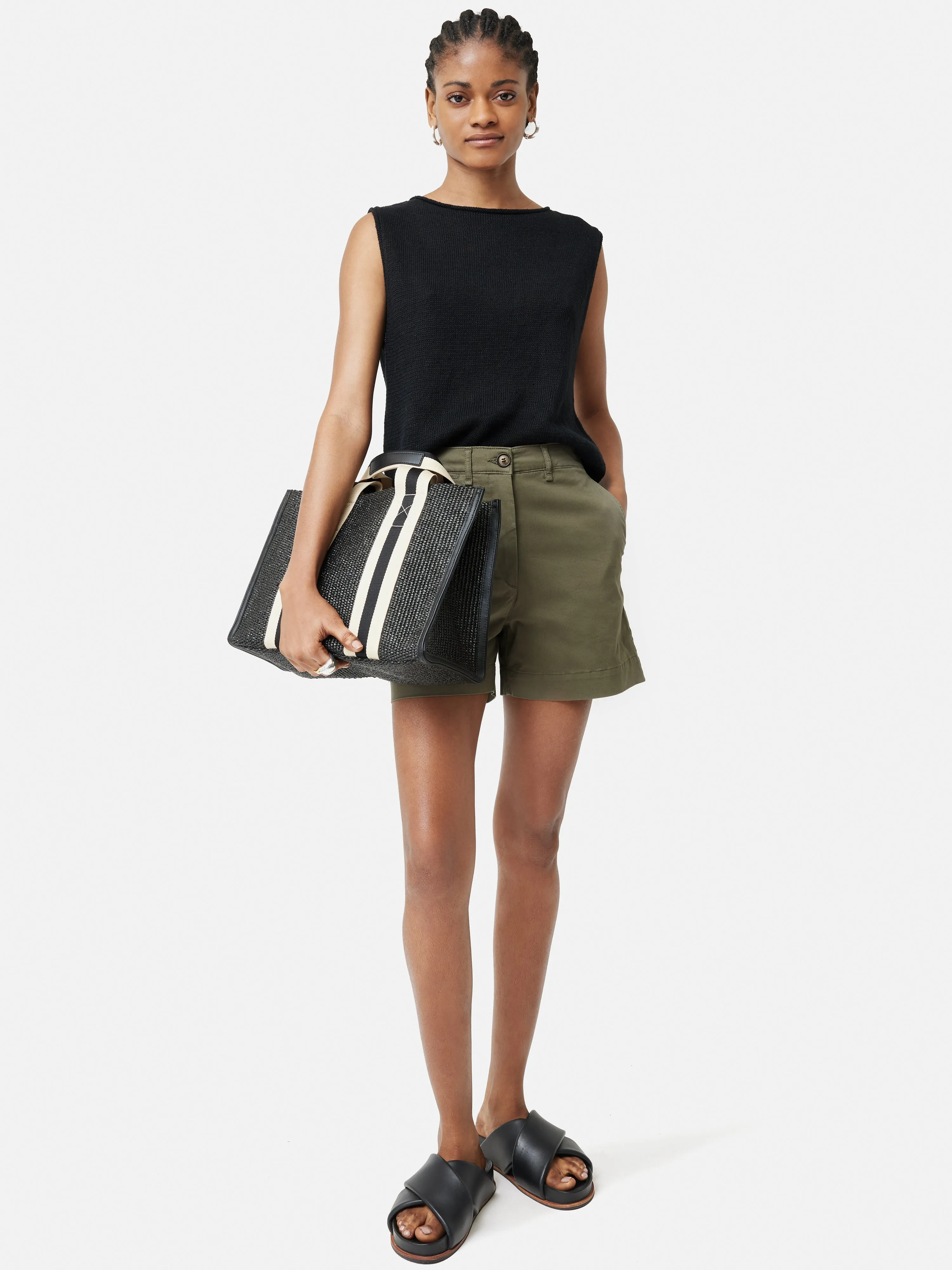 Cotton Chino Short | Olive sold by Jigsaw product image thumbnail 3