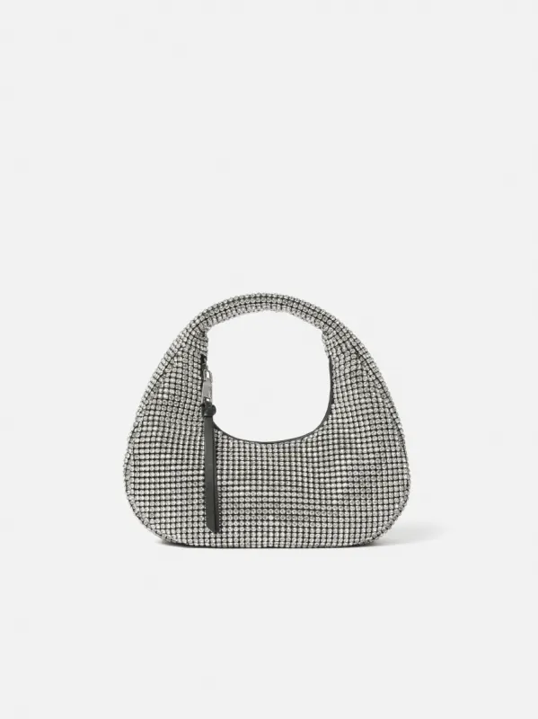 Mini Tay Crystal Bag | Silver sold by Jigsaw