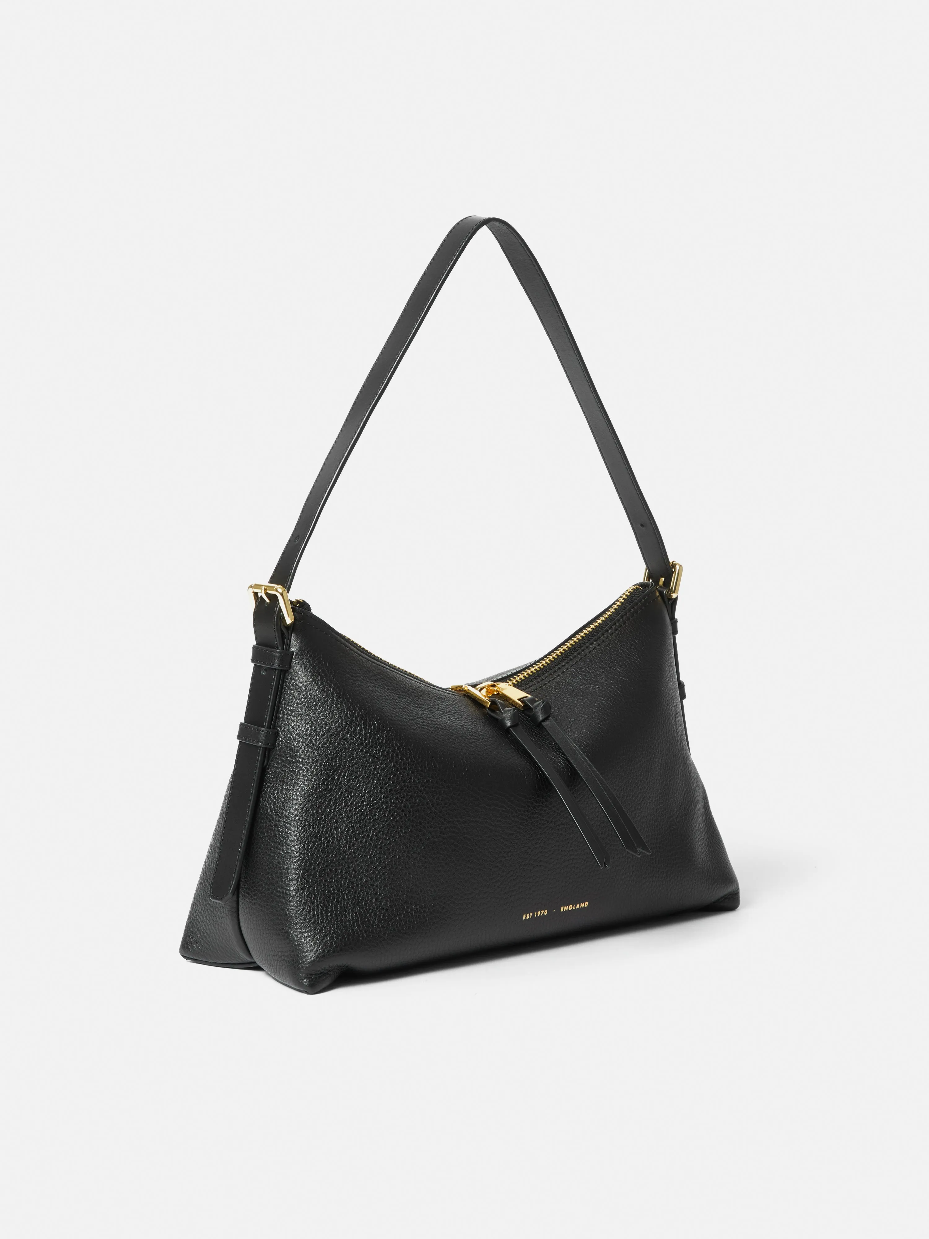 Trafalgar Leather Shoulder Bag | Black sold by Jigsaw product image thumbnail 3