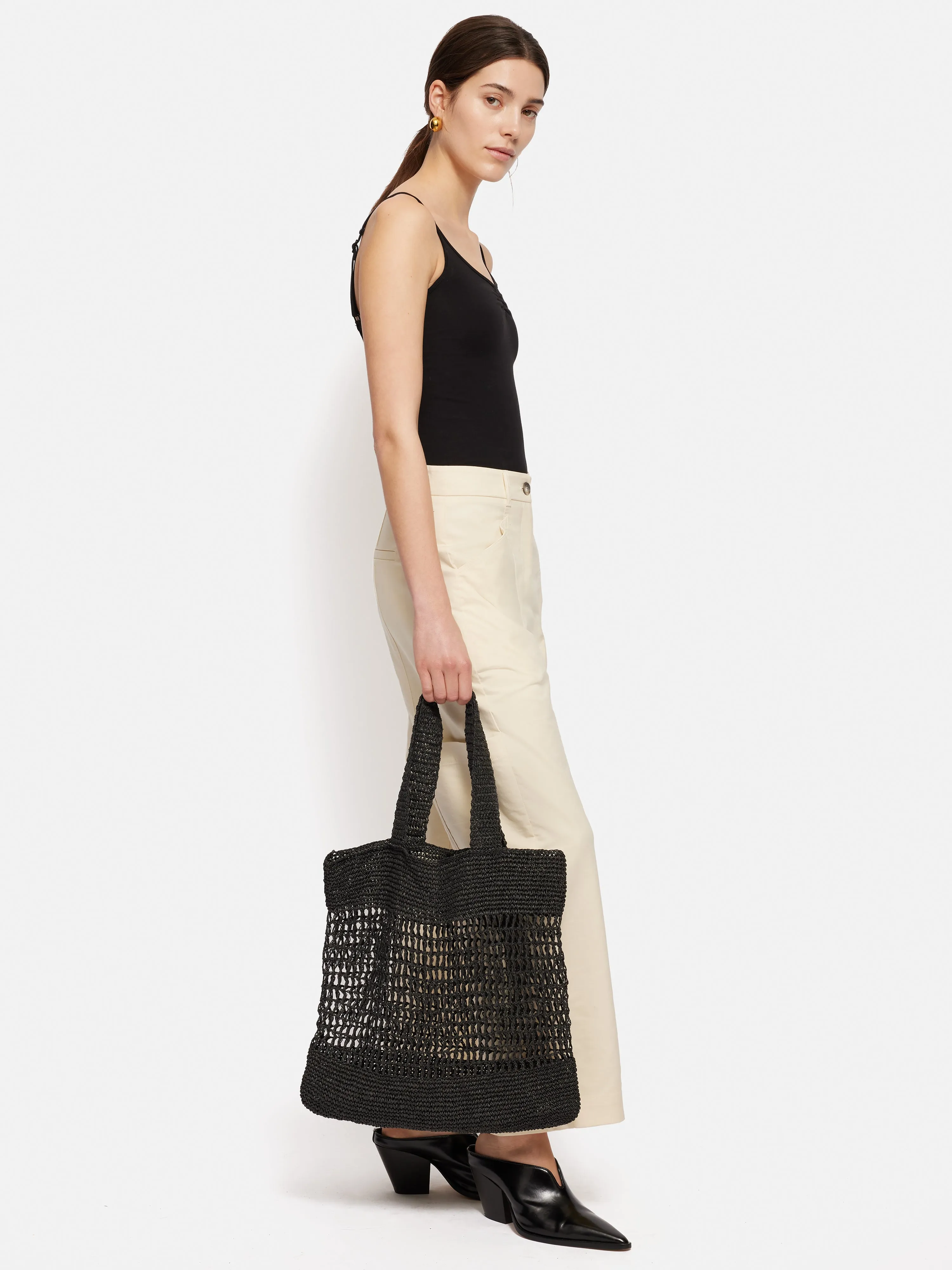 Crochet Tote | Black sold by Jigsaw product image thumbnail 2