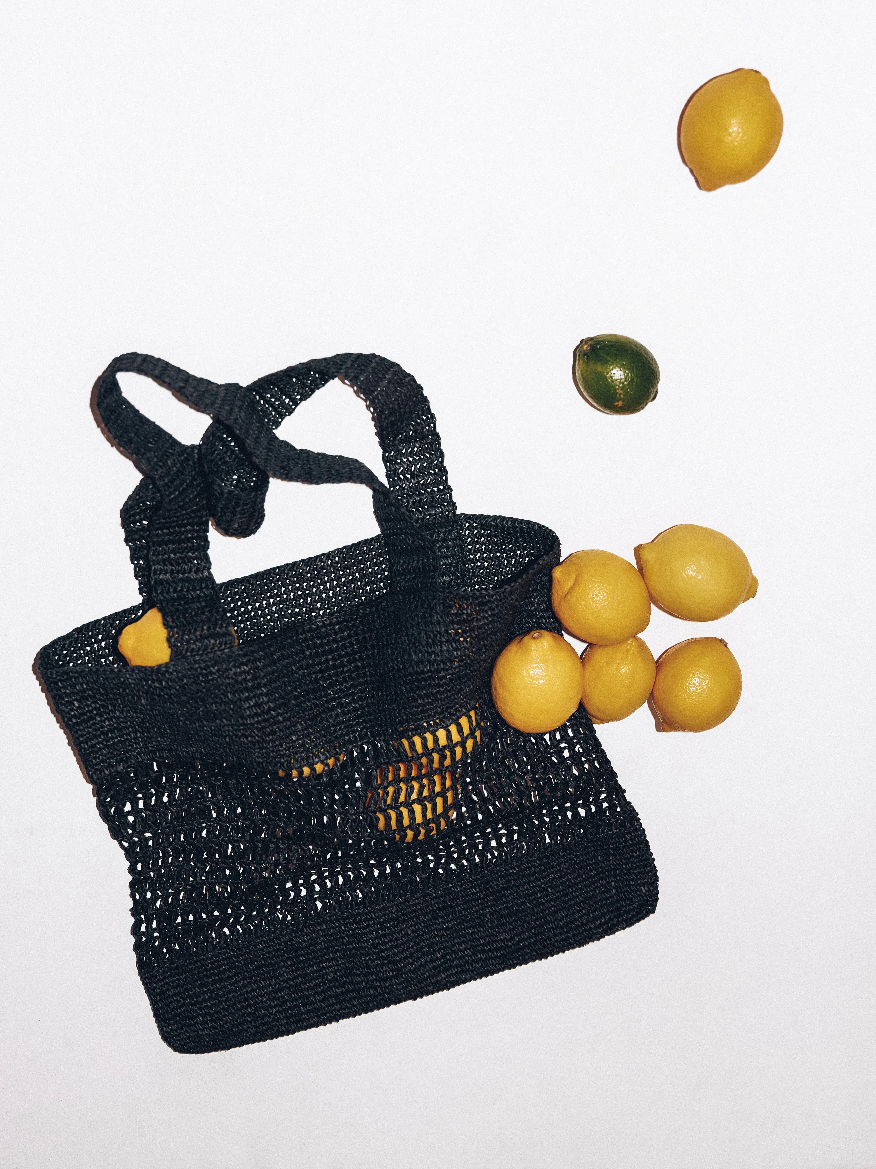 Crochet Tote | Black sold by Jigsaw product image thumbnail 3