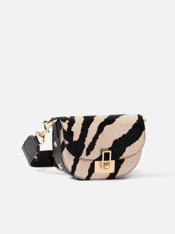 Denbigh Studded Leather Bag | Zebra sold by Jigsaw