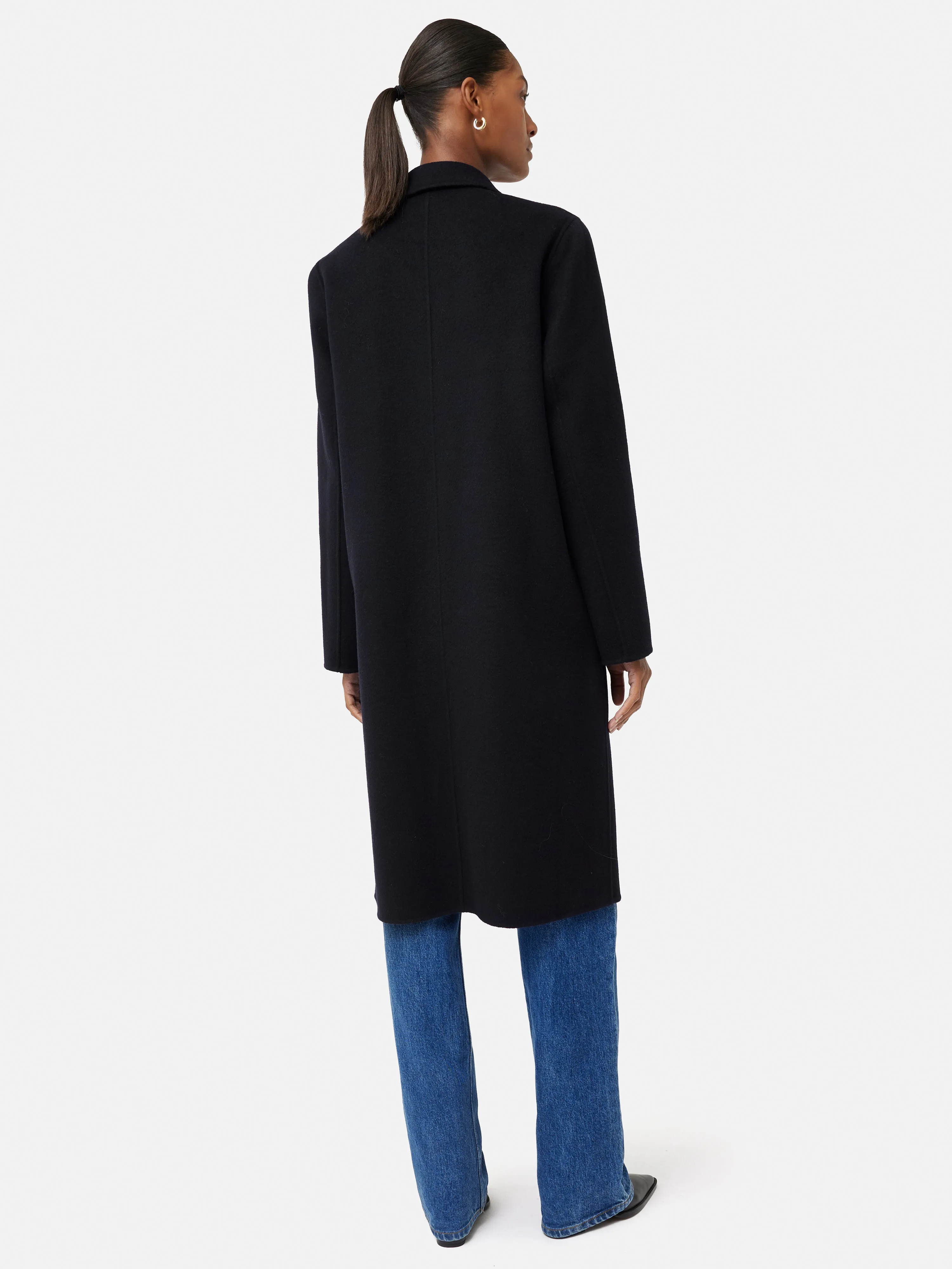 Double Face Wool Coat | Navy sold by Jigsaw product image thumbnail 4