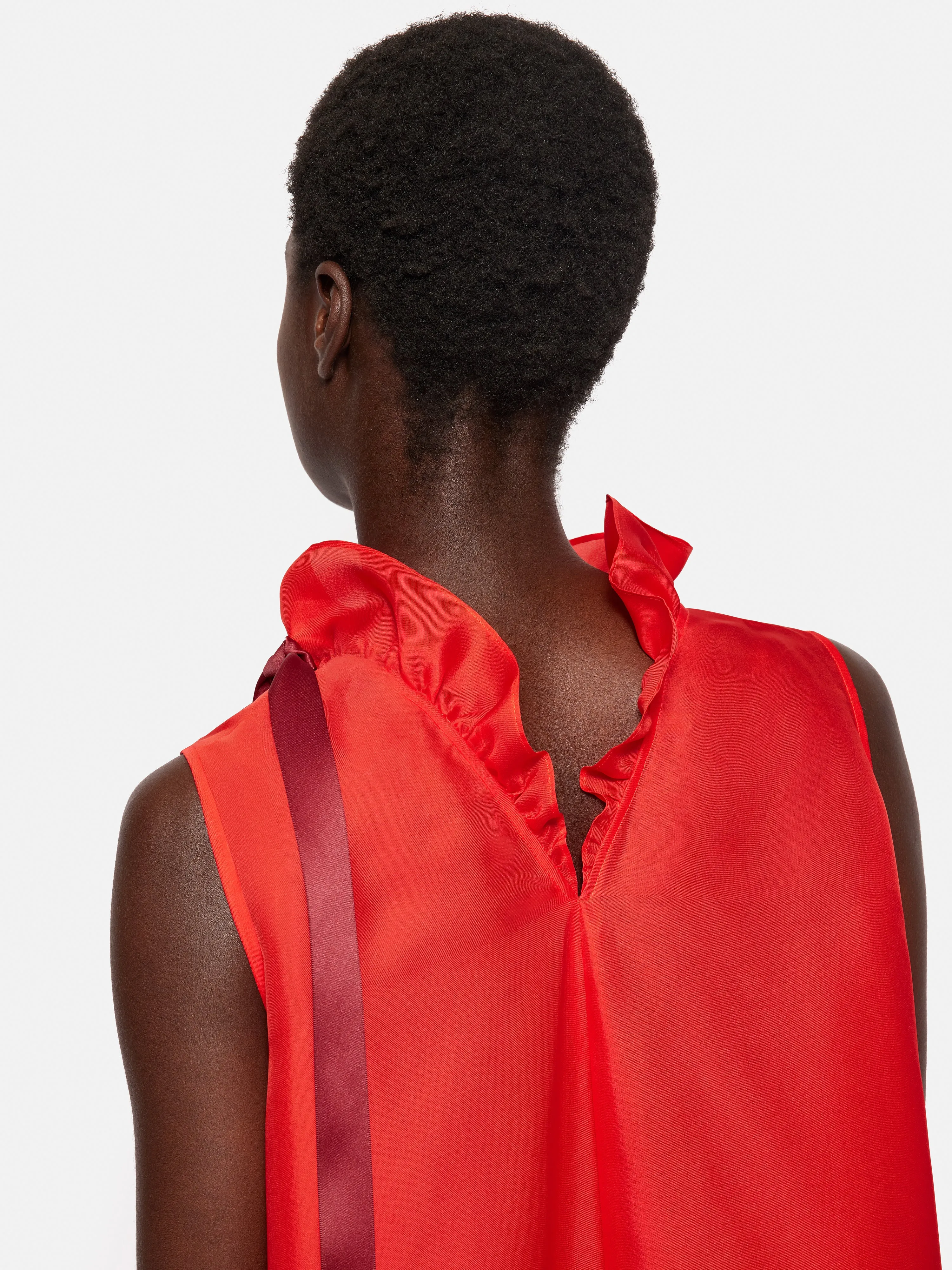 Roksanda Silk Gazar Maxi Dress | Red sold by Jigsaw product image thumbnail 5