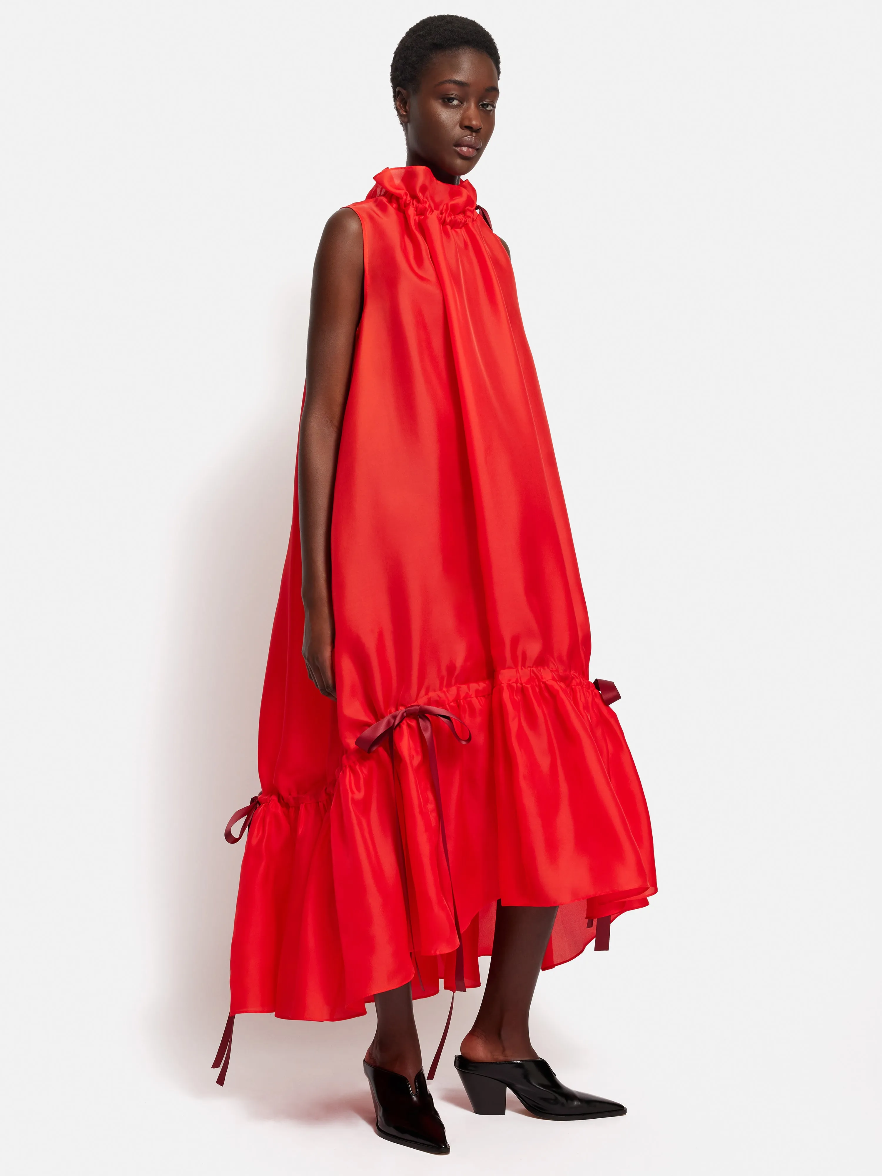 Roksanda Silk Gazar Maxi Dress | Red sold by Jigsaw product image thumbnail 3