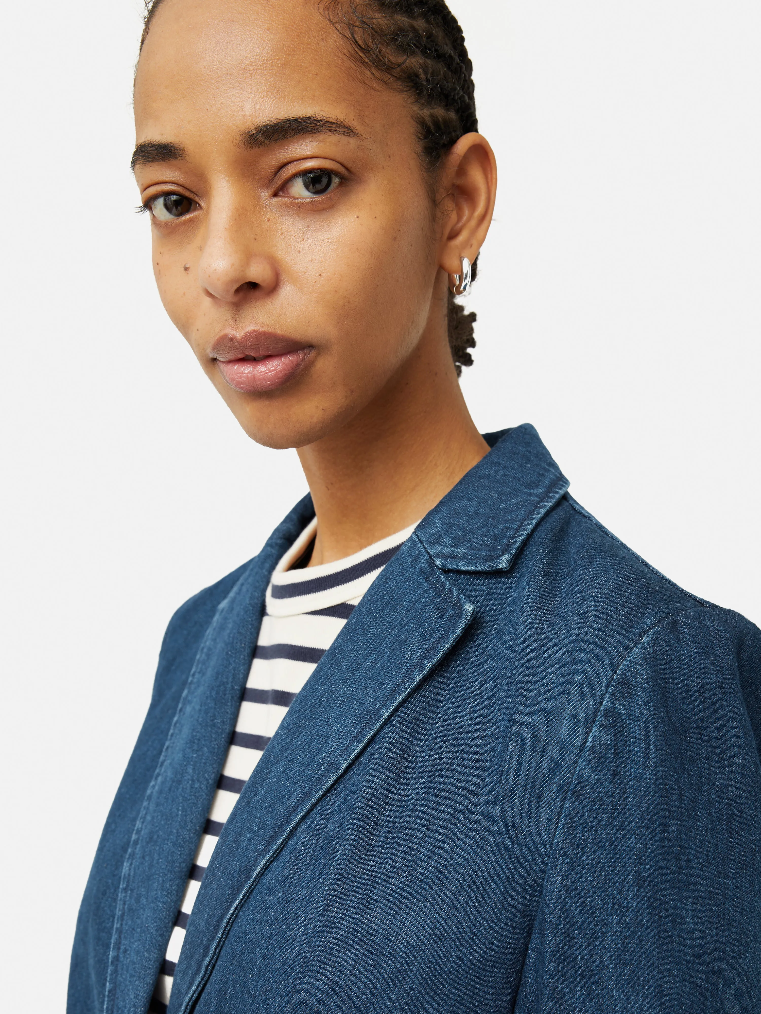 Denim Tailored Jacket | Indigo sold by Jigsaw product image thumbnail 2