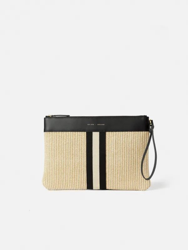 Athena Woven Pouch | Cream sold by Jigsaw