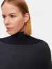Reversible Cotton Blend Poncho | Dark Grey sold by Jigsaw