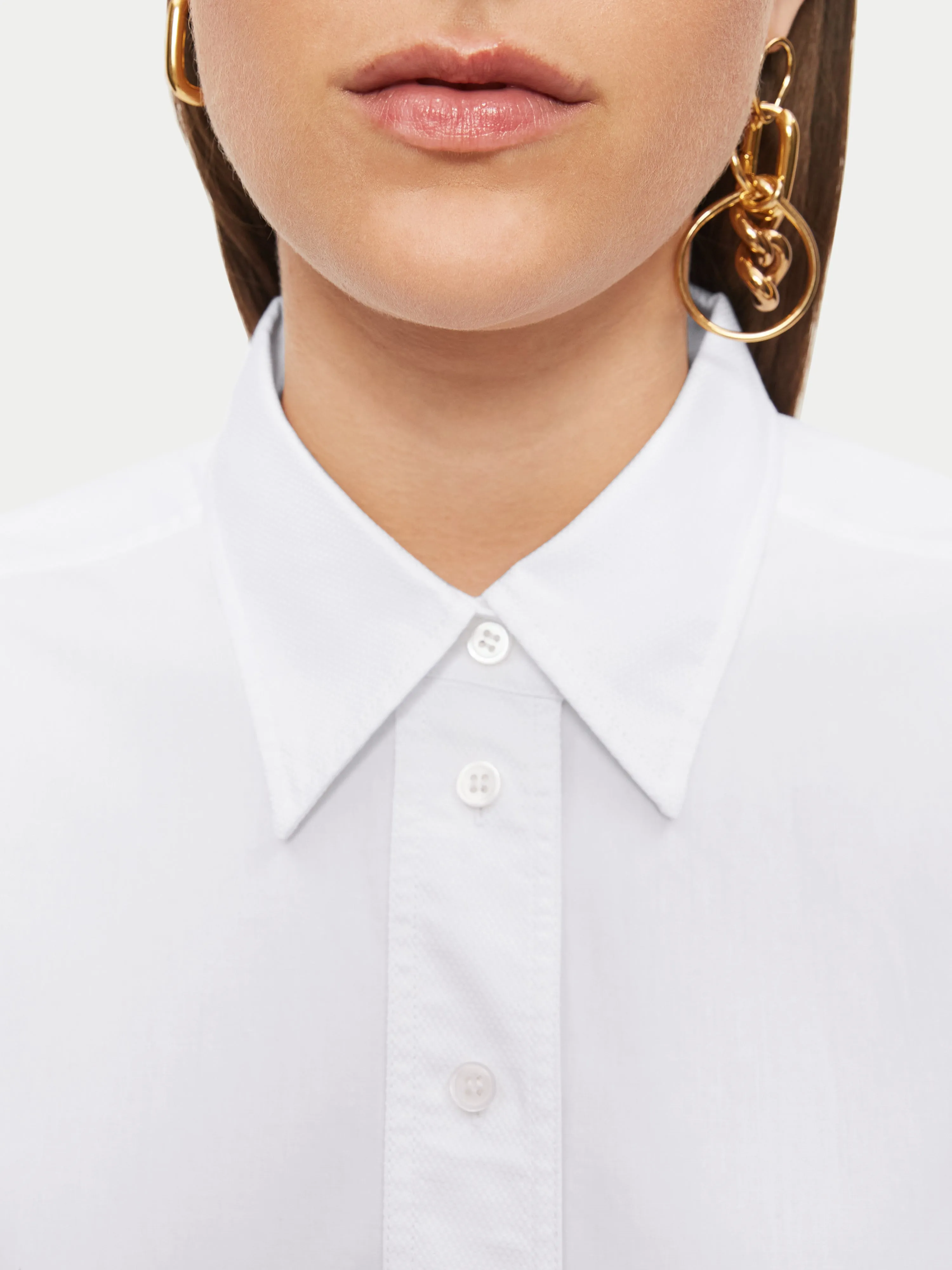 Cotton Relaxed Shirt | White sold by Jigsaw product image thumbnail 4