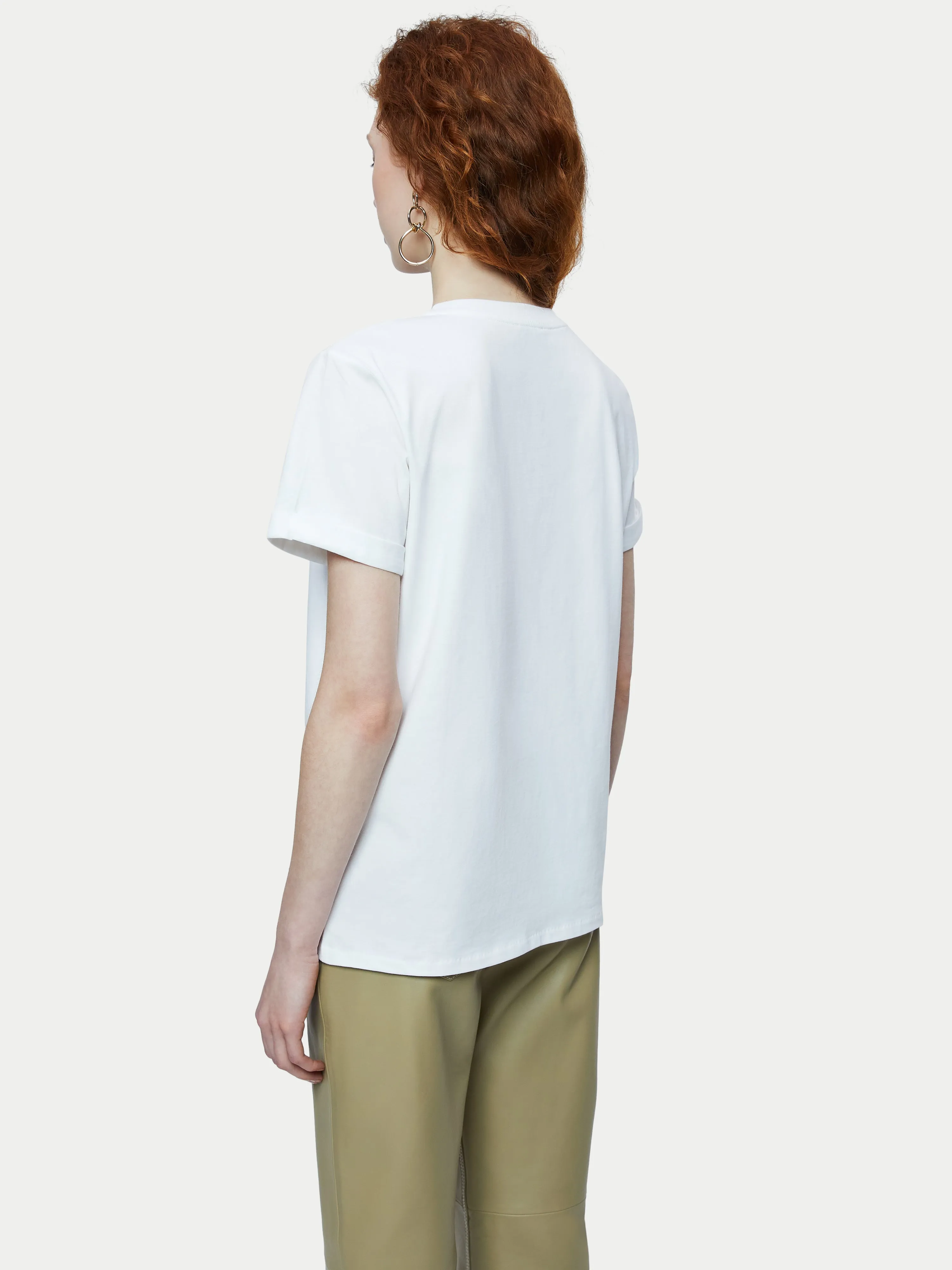 Hove Cotton Boyfriend Tee | White sold by Jigsaw product image thumbnail 5