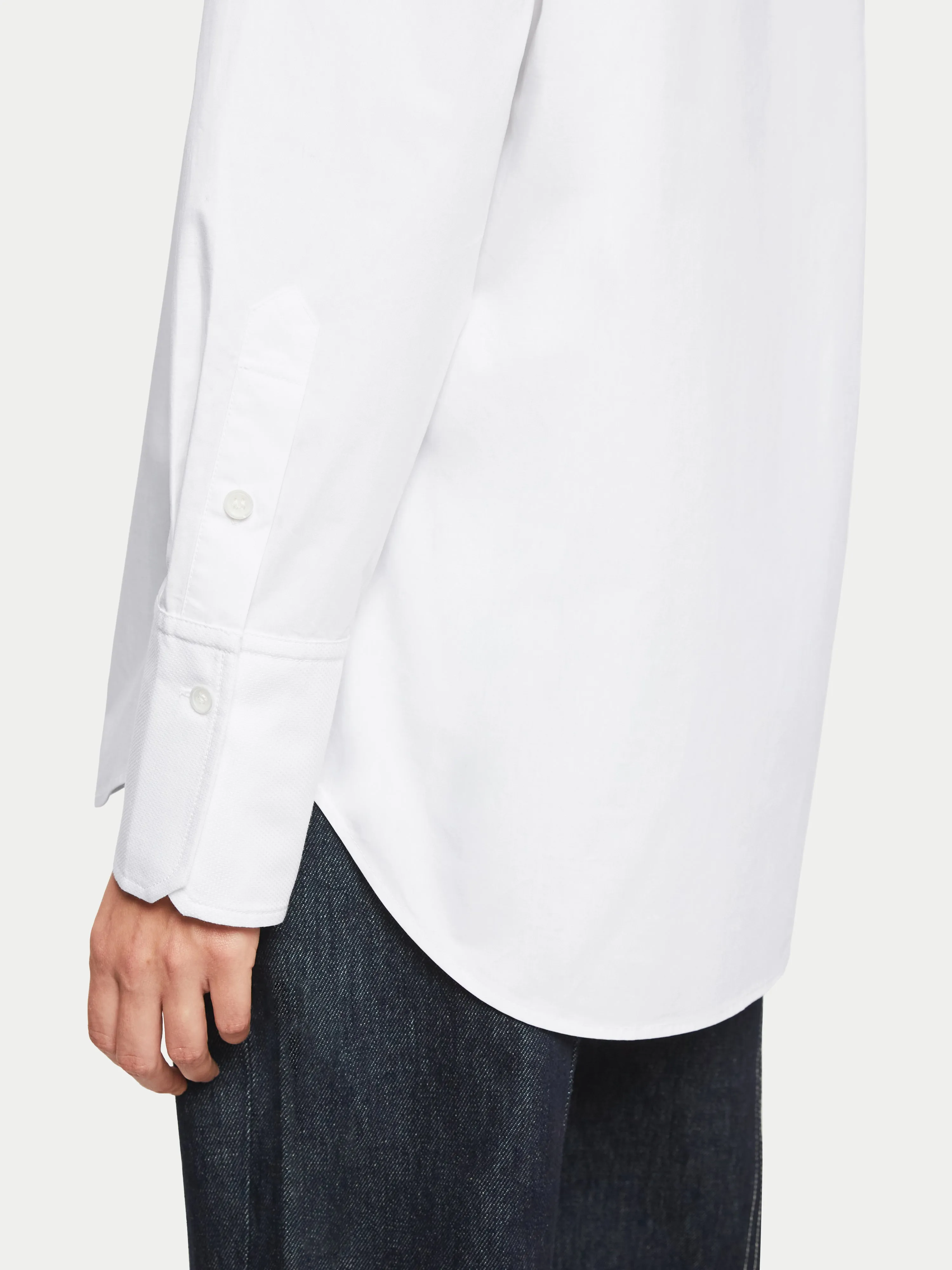 Cotton Relaxed Shirt | White sold by Jigsaw product image thumbnail 3