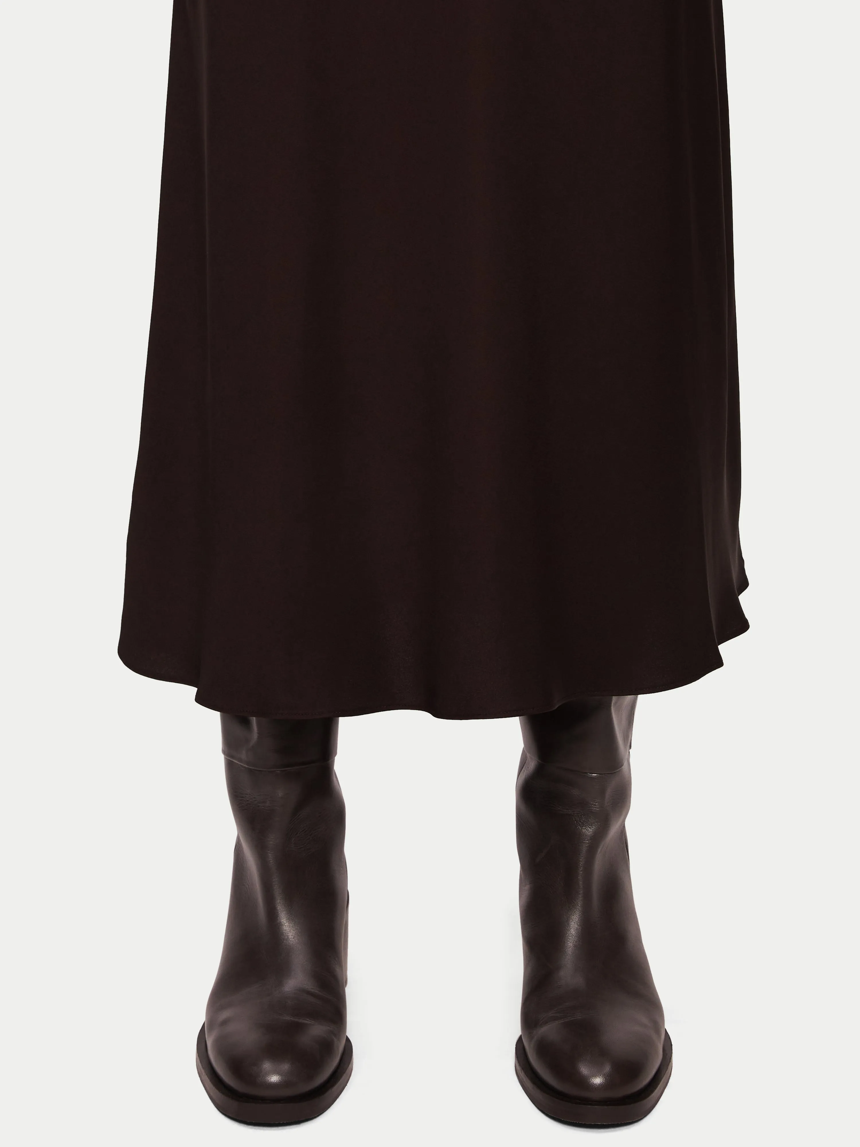 Bias Cut Maxi Skirt | Brown sold by Jigsaw product image thumbnail 3