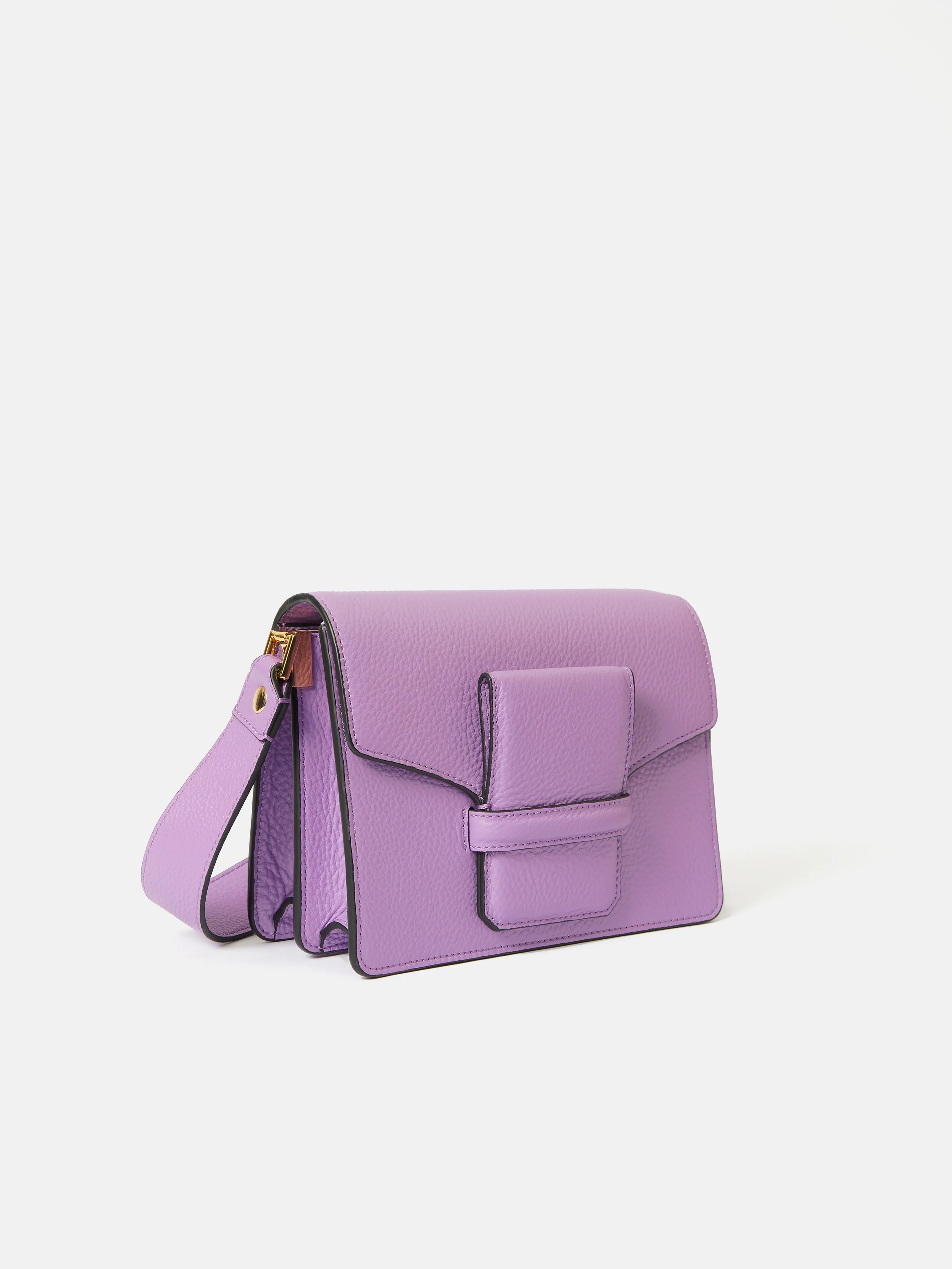 Ada Leather Crossbody Bag | Purple sold by Jigsaw product image thumbnail 2