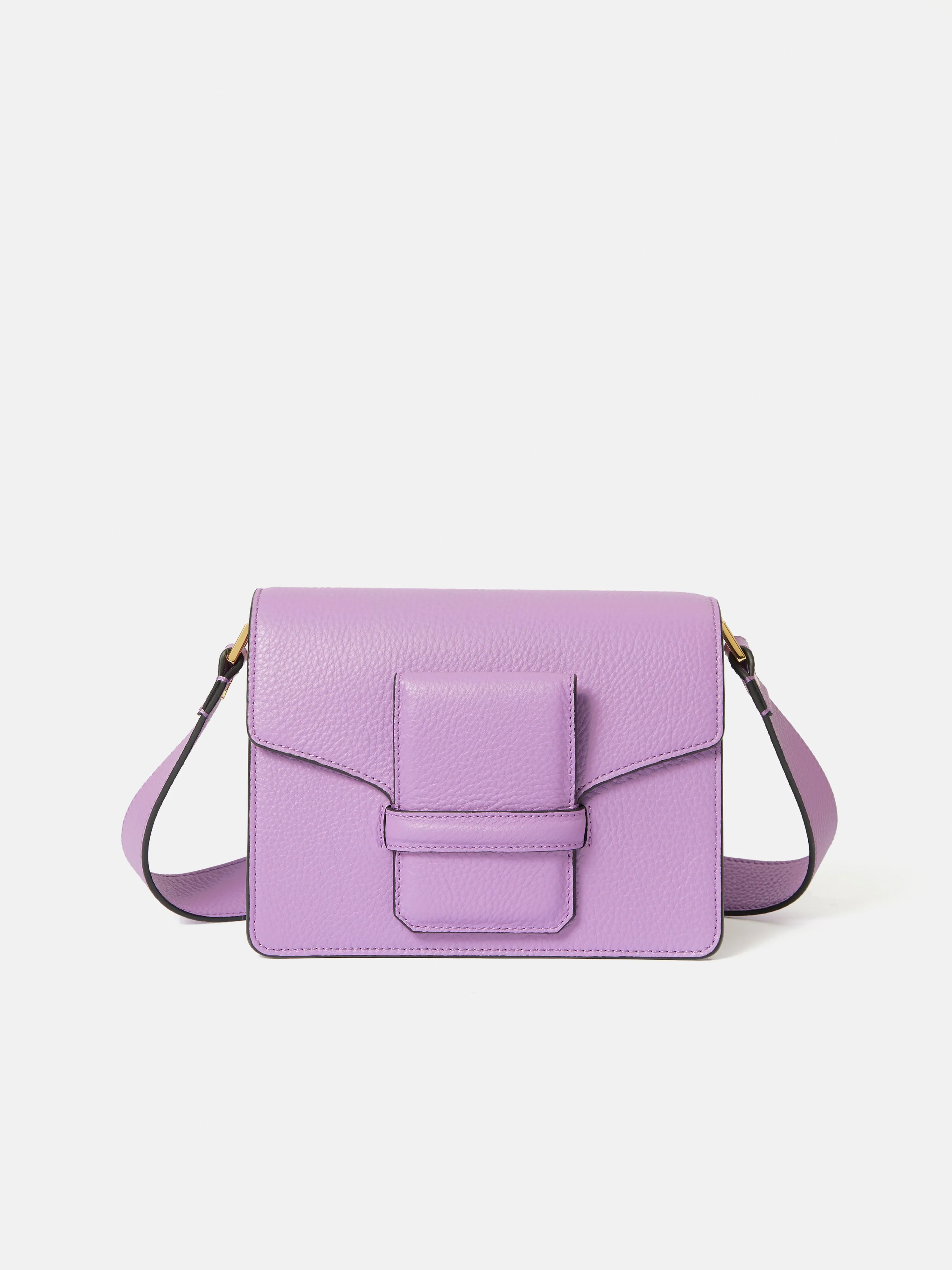 Ada Leather Crossbody Bag | Purple sold by Jigsaw