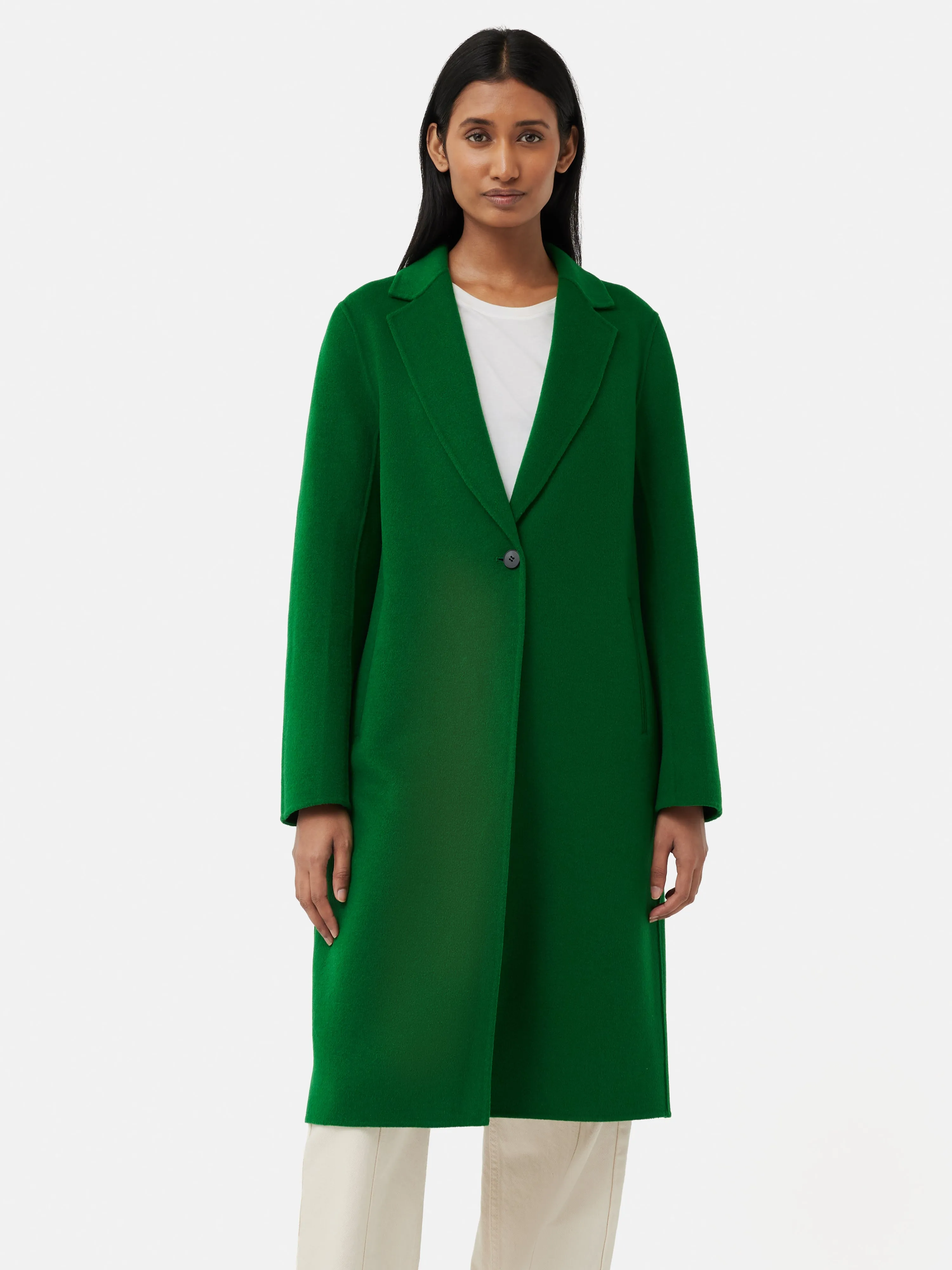 Double Face Wool Coat | Green sold by Jigsaw product image thumbnail 5