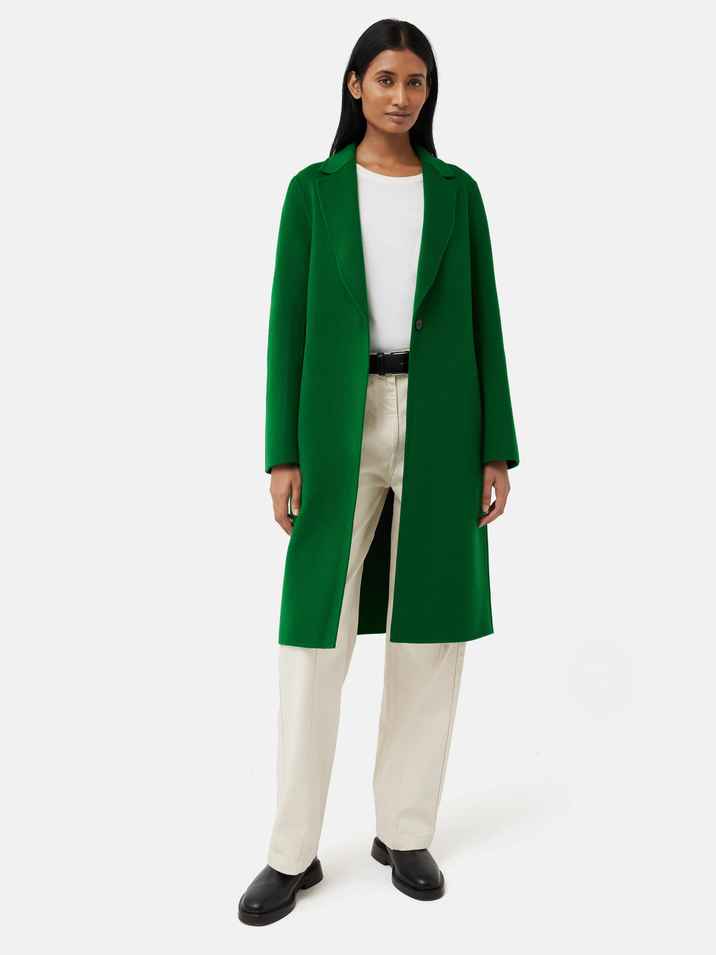 Double Face Wool Coat | Green sold by Jigsaw product image thumbnail 4
