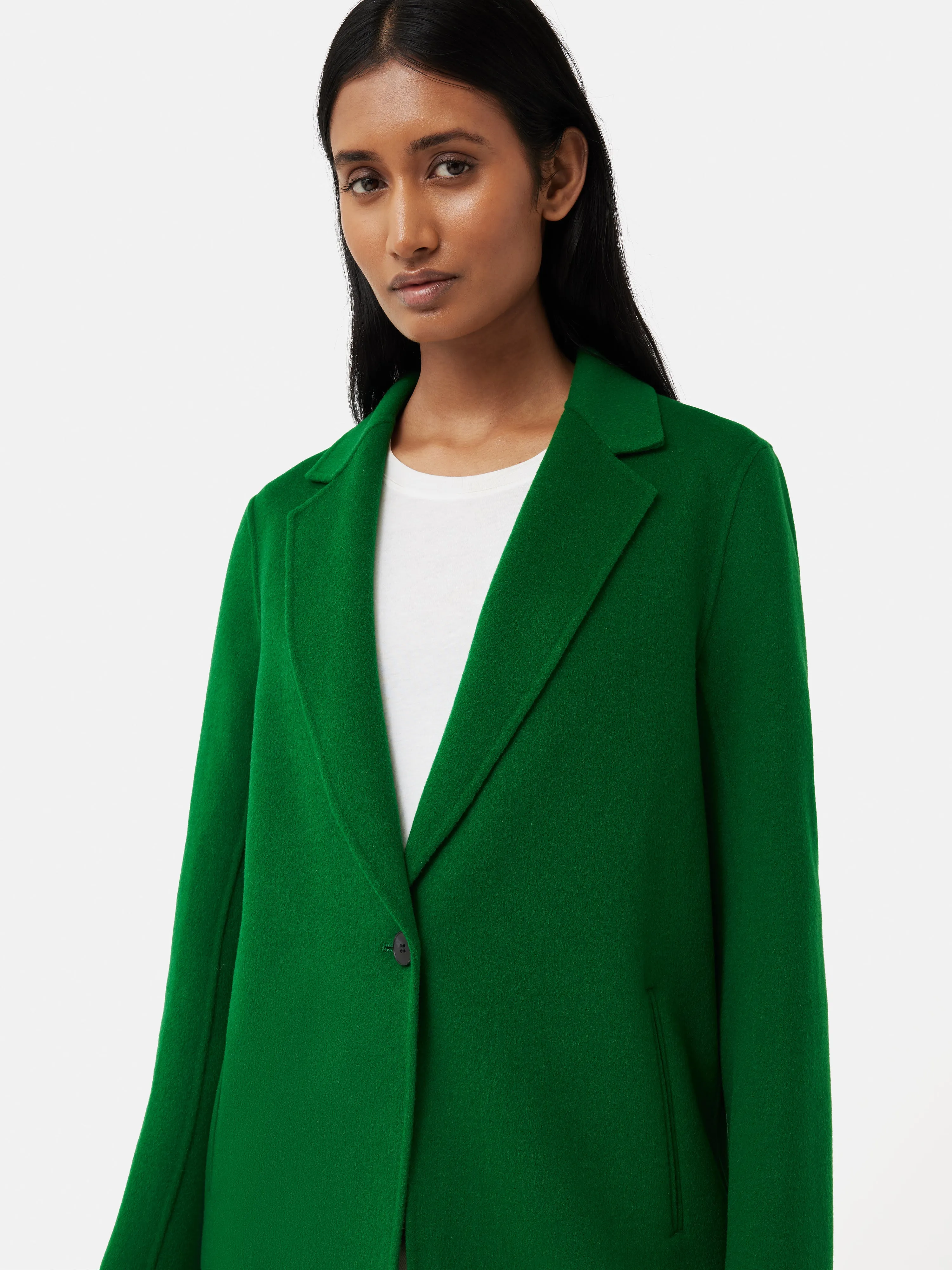 Double Face Wool Coat | Green sold by Jigsaw product image thumbnail 3