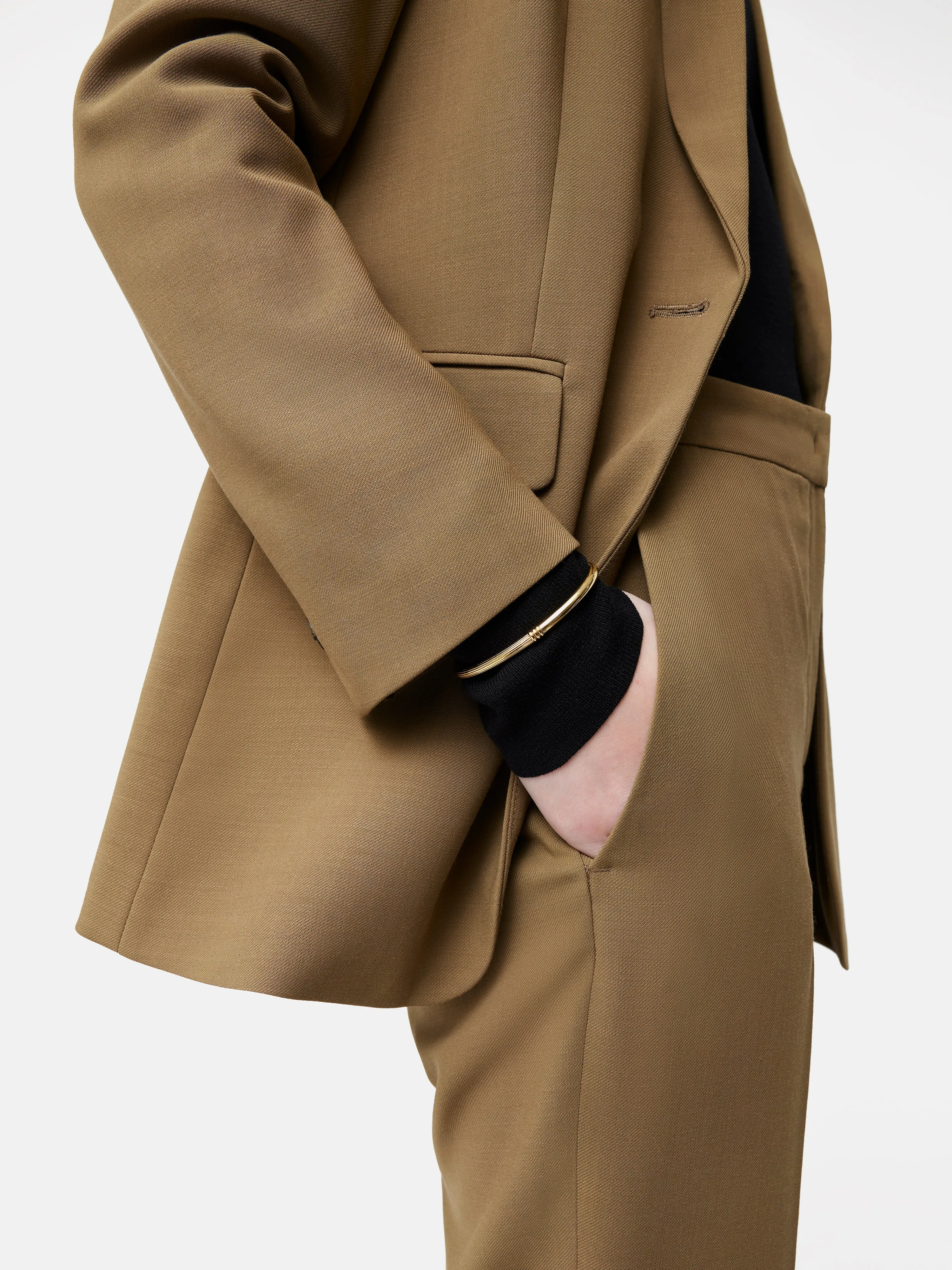 Textured Heritage Bangle | Gold sold by Jigsaw product image thumbnail 2