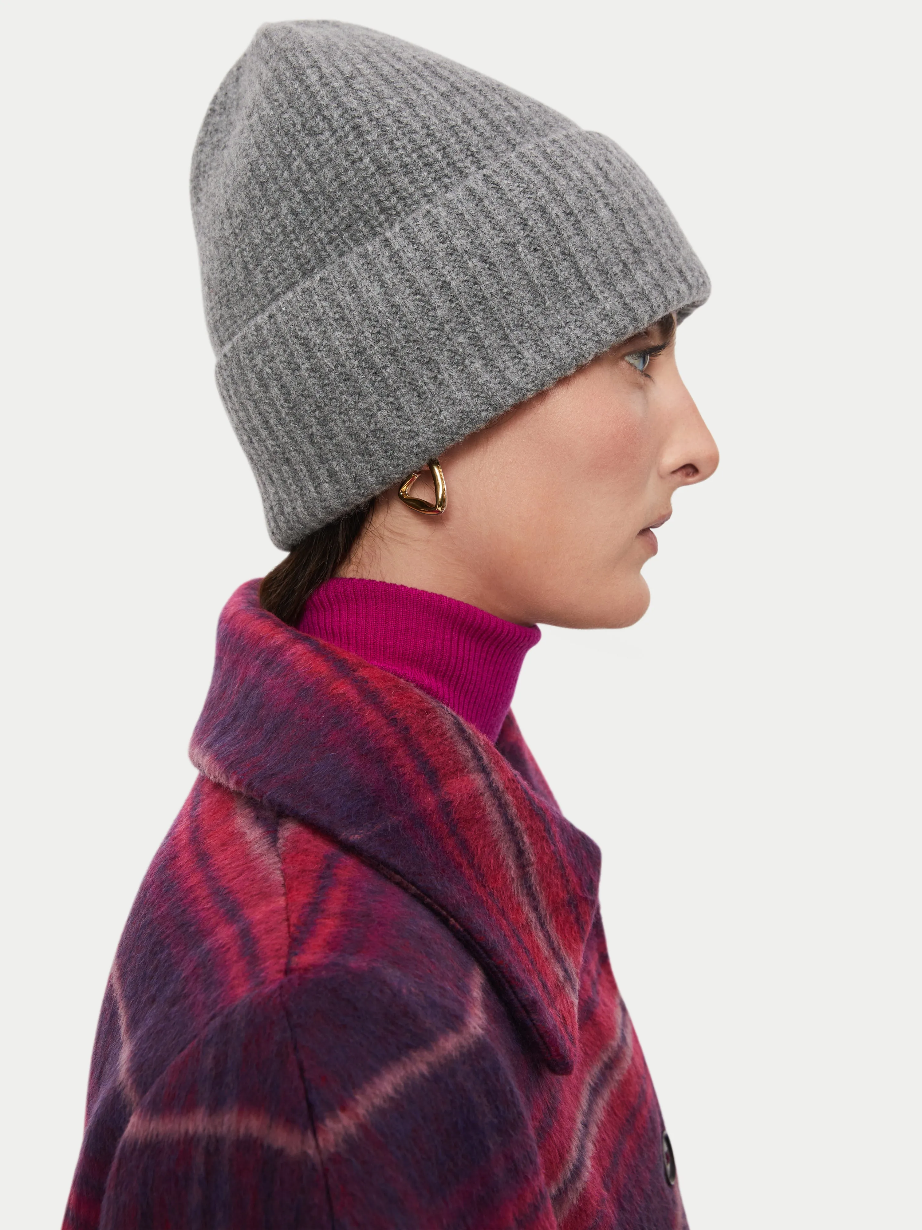 Wool Cashmere Hat | Light Grey sold by Jigsaw product image thumbnail 2